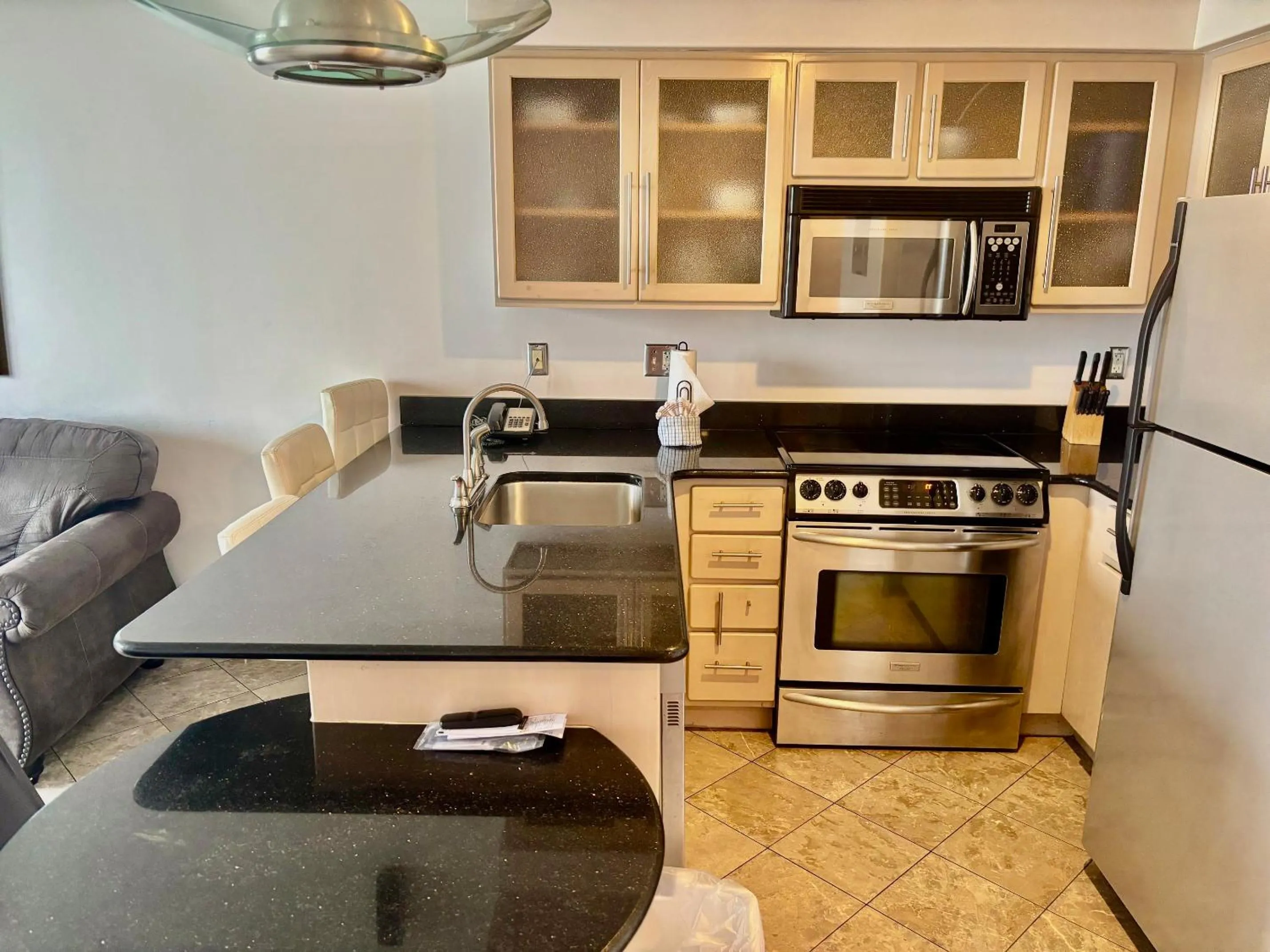 Kitchen or kitchenette in Ocean Walk Resort Magnificent Ocean Front View