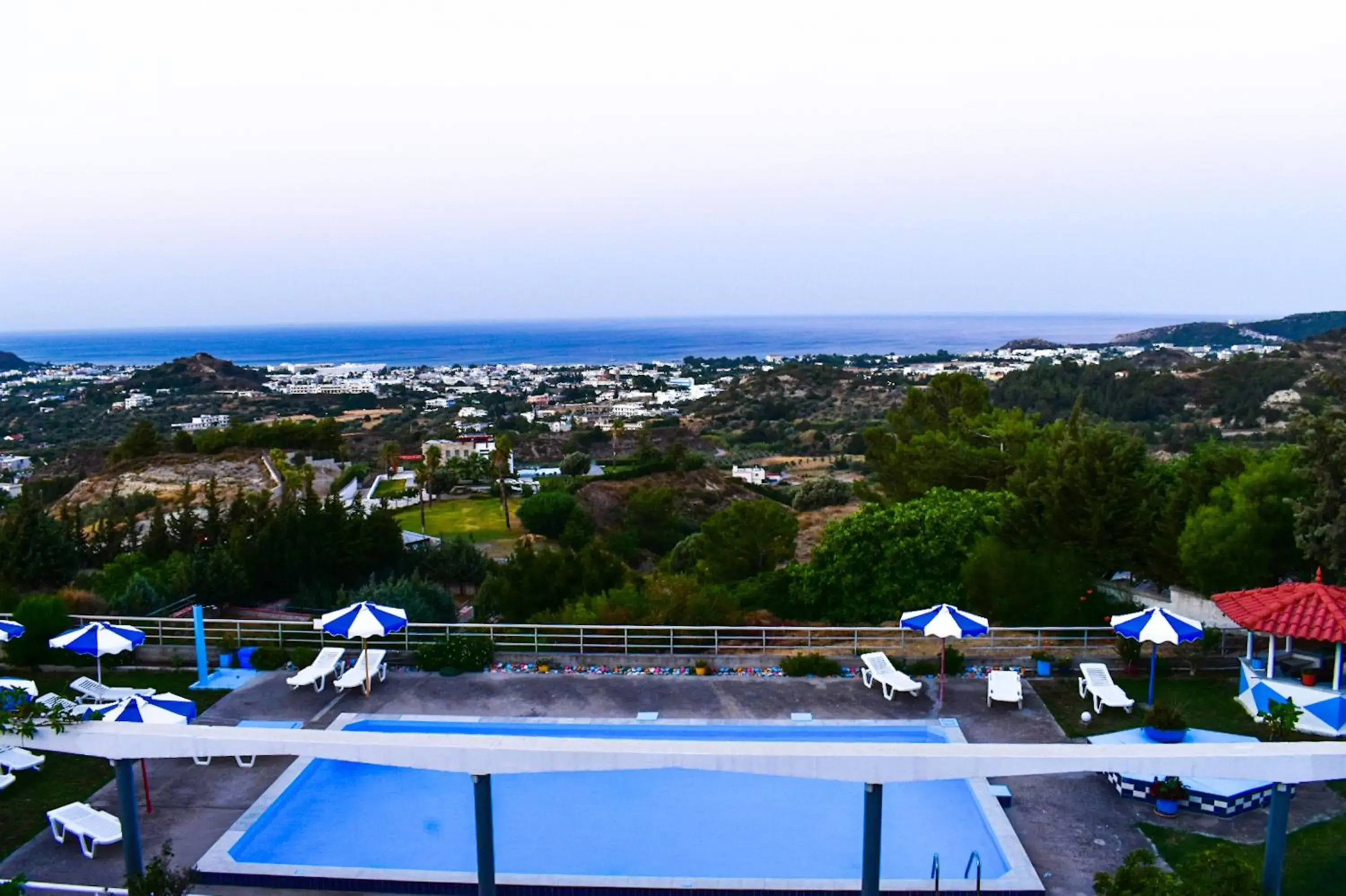 Pool view in Oleander Studios Pool view in Oleander Studios