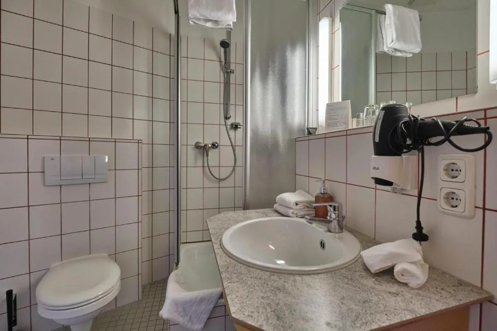 Bathroom in Hotel Roter Hahn
