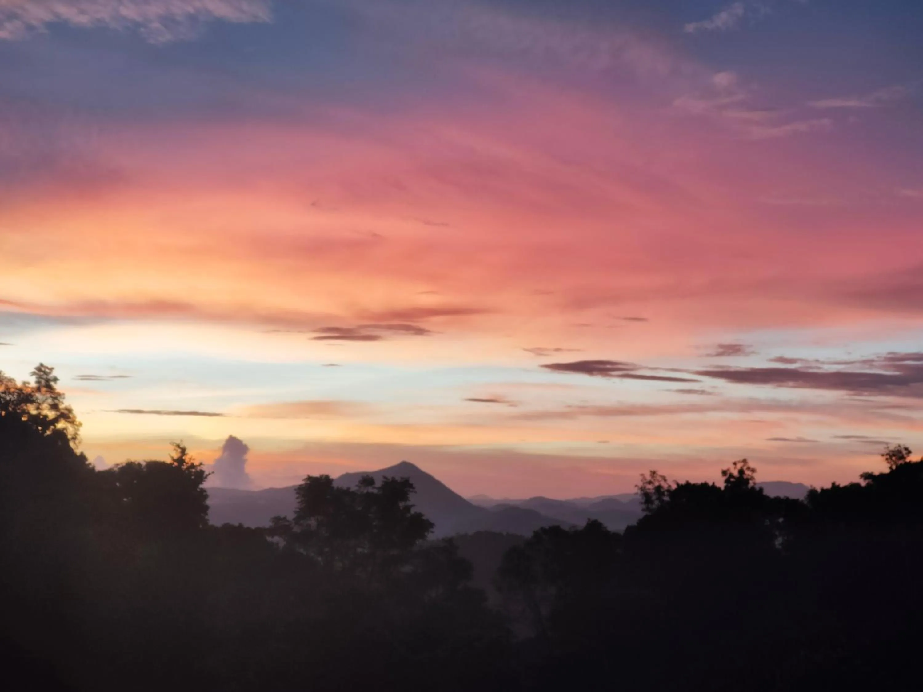 Sunset in Olivia Homestay Idukki