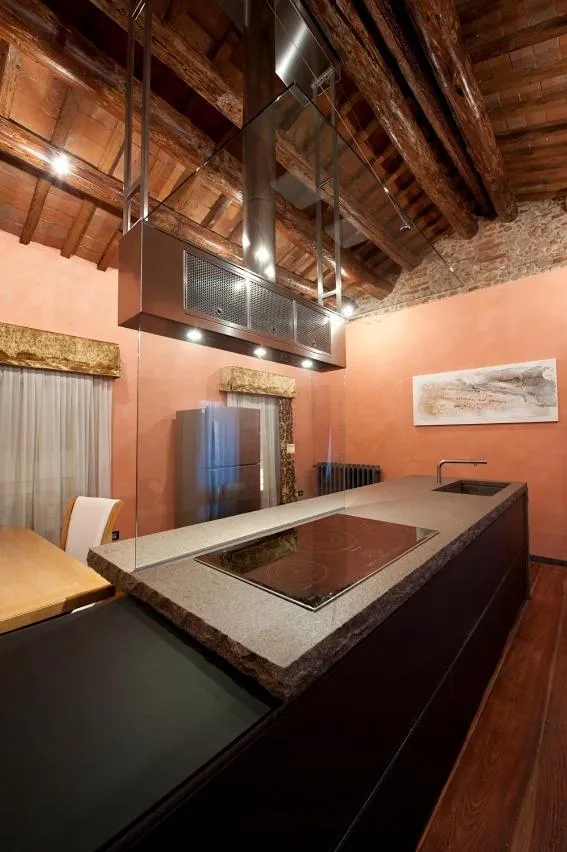 Kitchen or kitchenette in Villa Solaris Hotel & Residence