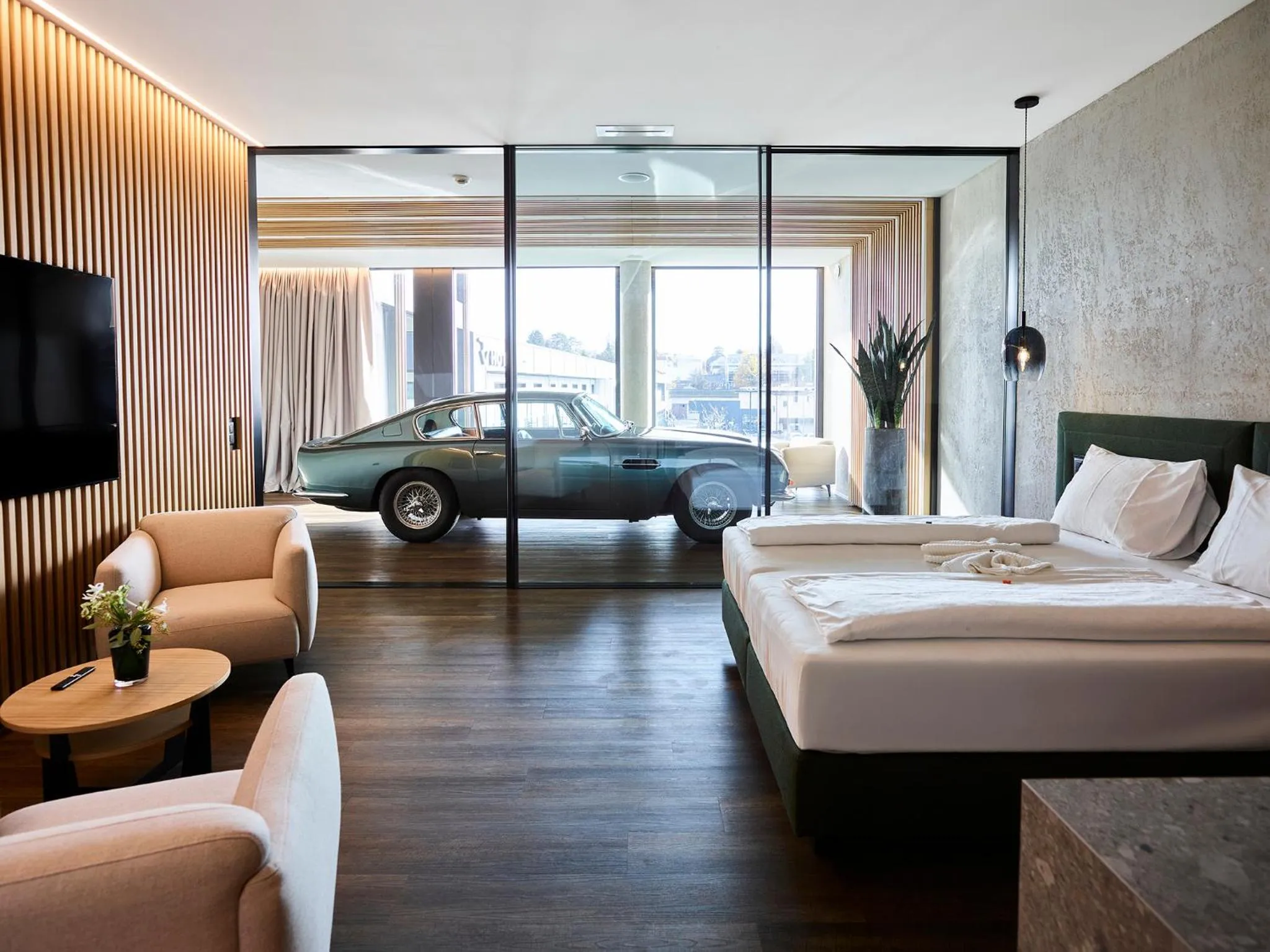 Bed in Hotel von Rotz