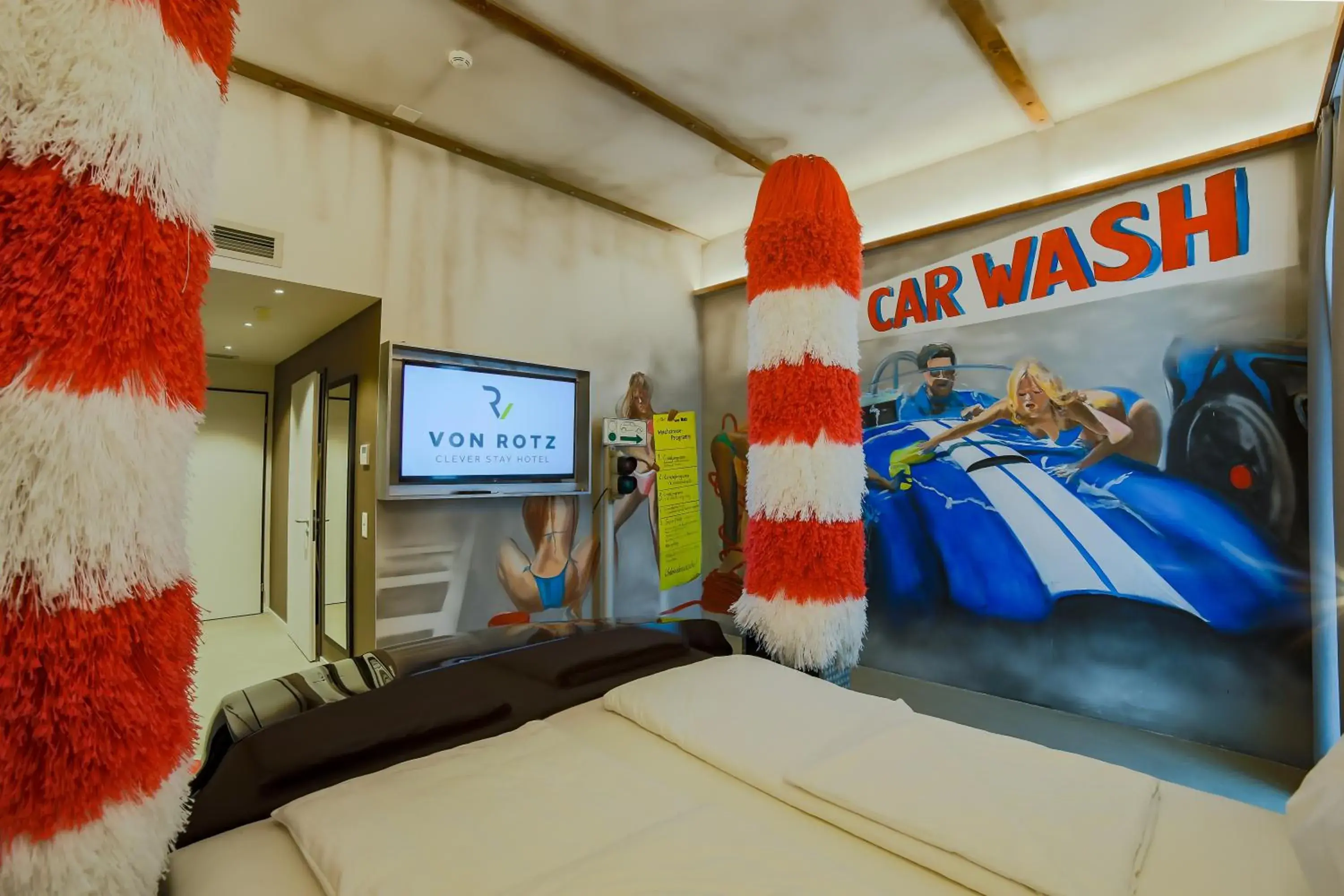 Bed in Self Check-in Hotel von Rotz Bed in Self Check-in Hotel von Rotz