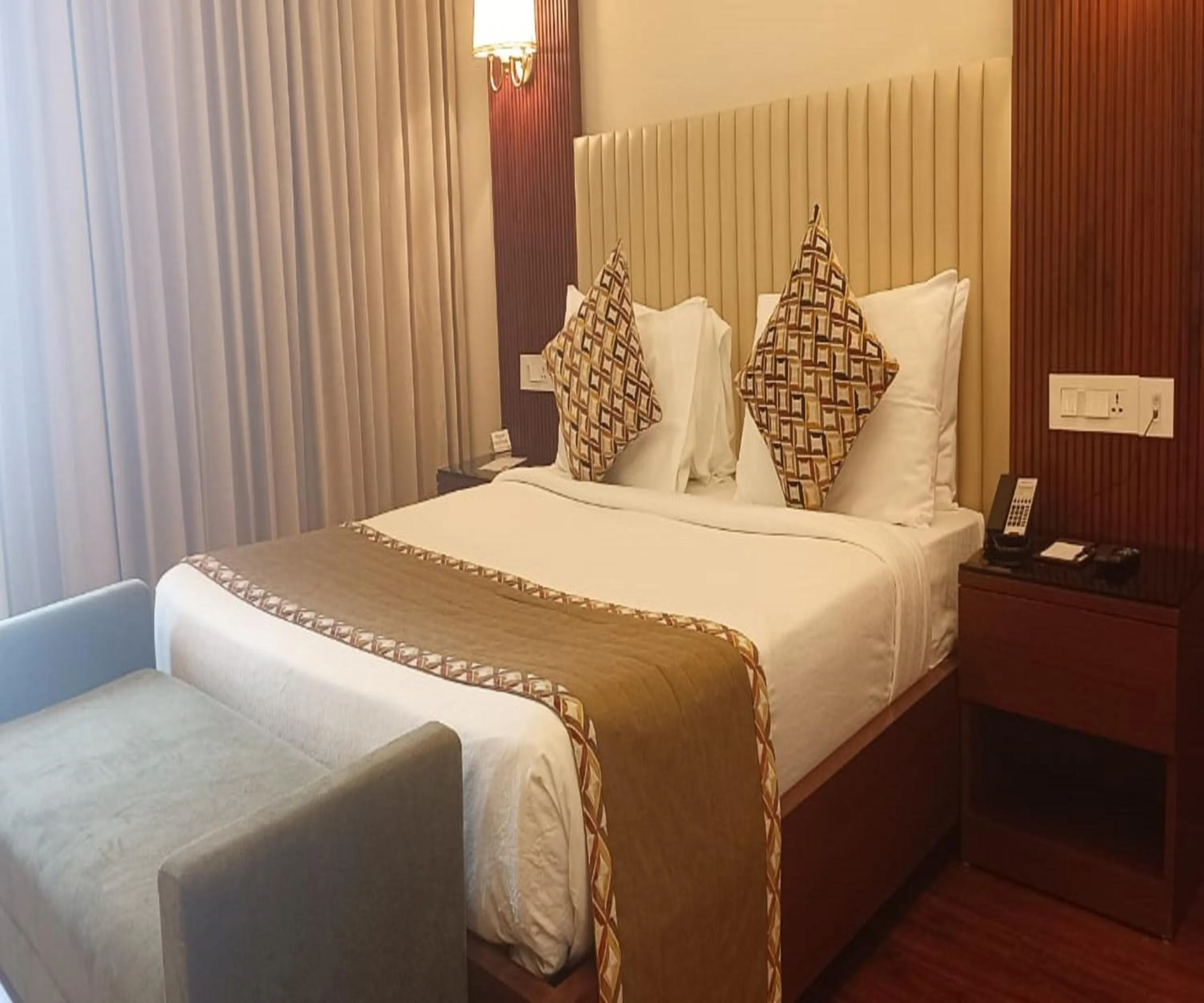 Bed in Hotel Home In By Amrik Sukhdev