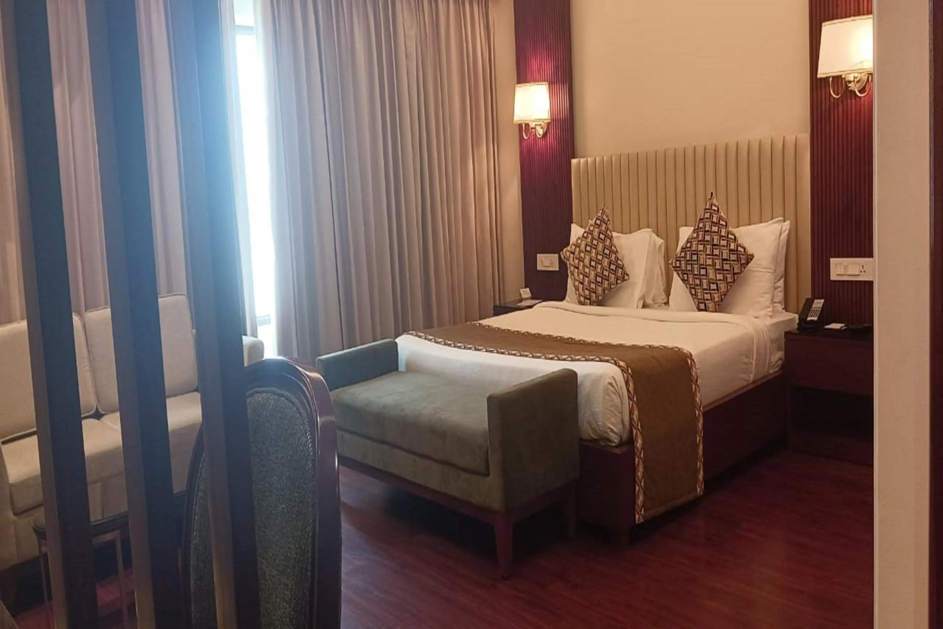 Bed in Hotel Home In By Amrik Sukhdev