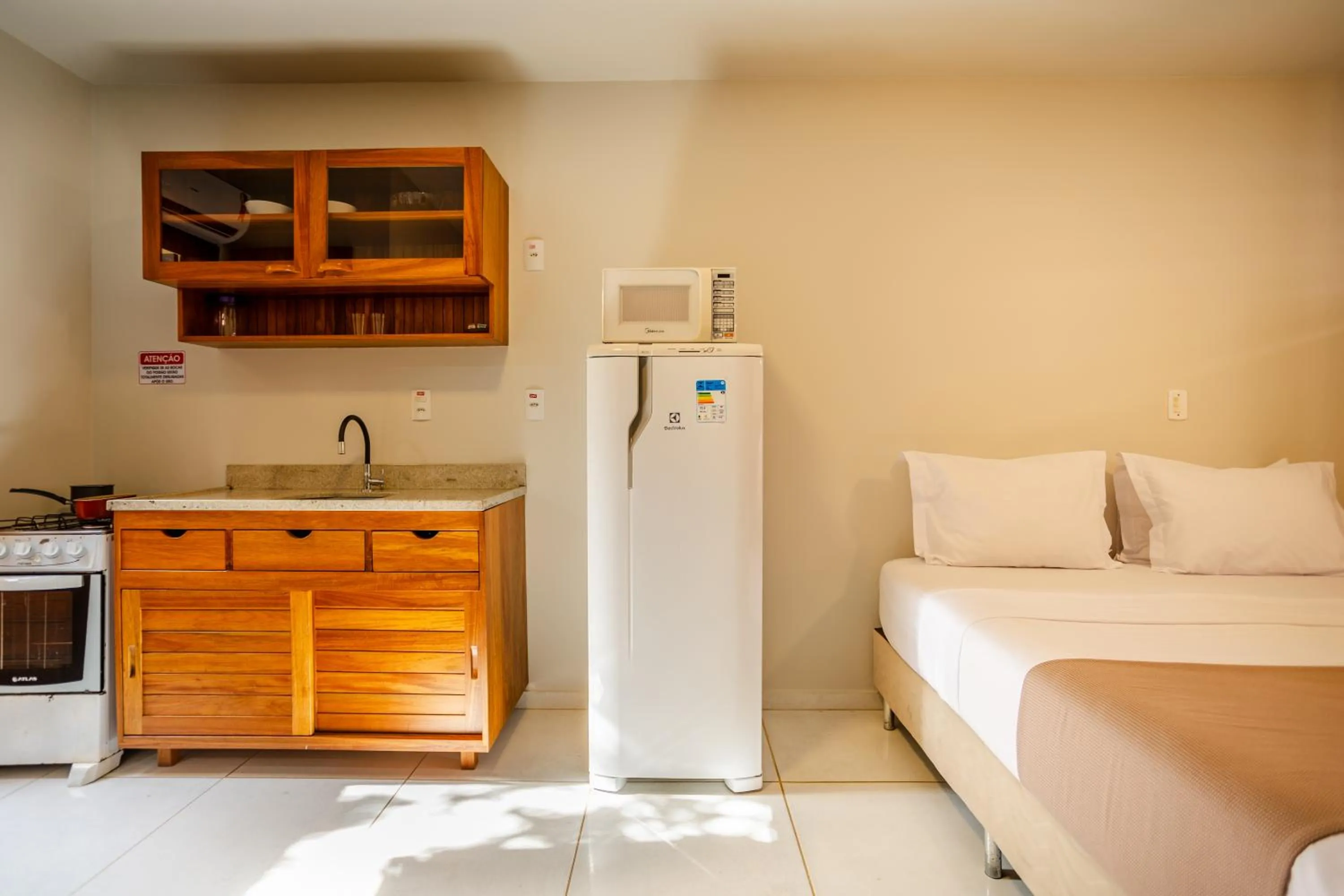 kitchen, Bed in Villa das Palmeiras Jeri