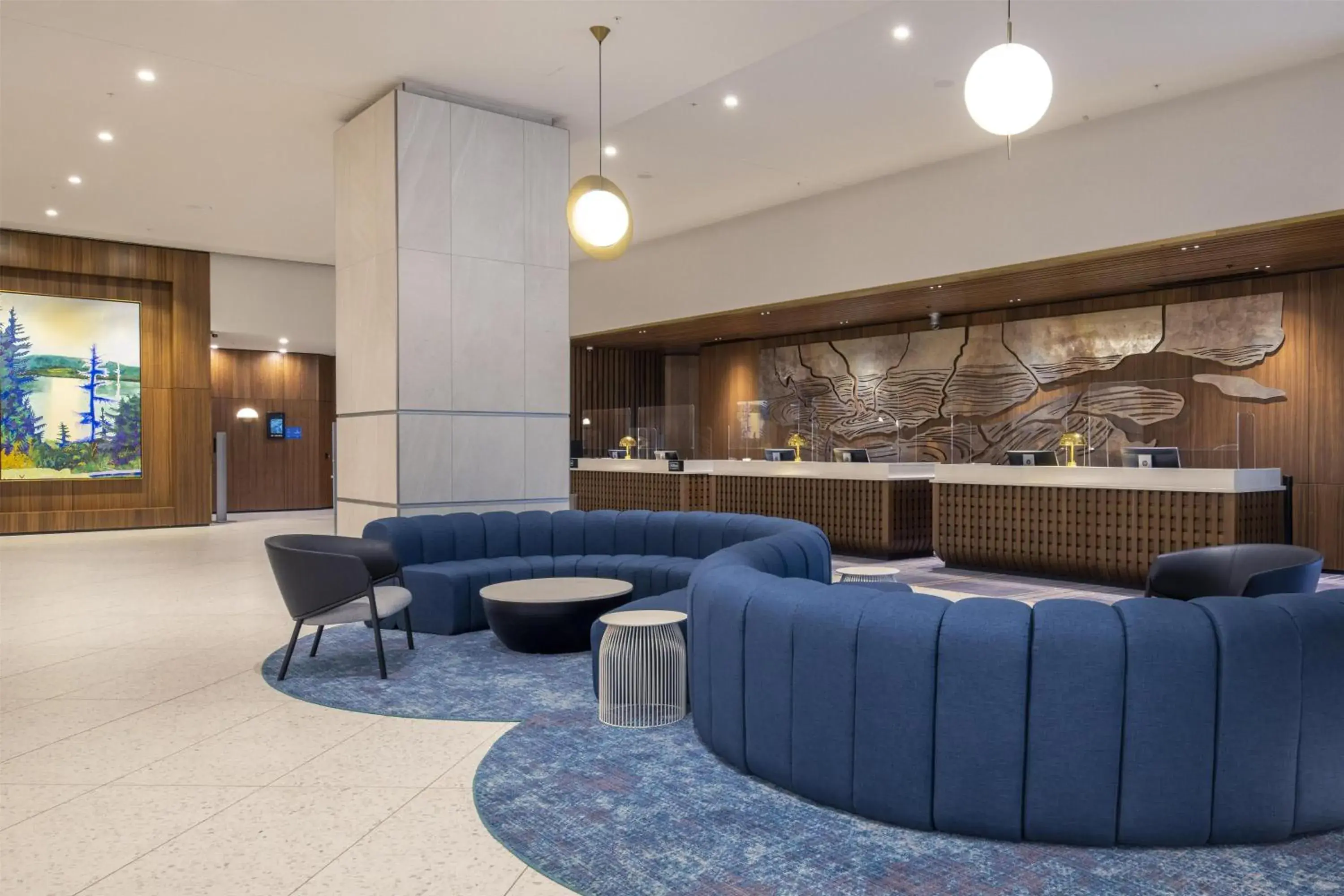 Lobby or reception in Hilton Quebec Lobby or reception in Hilton Quebec