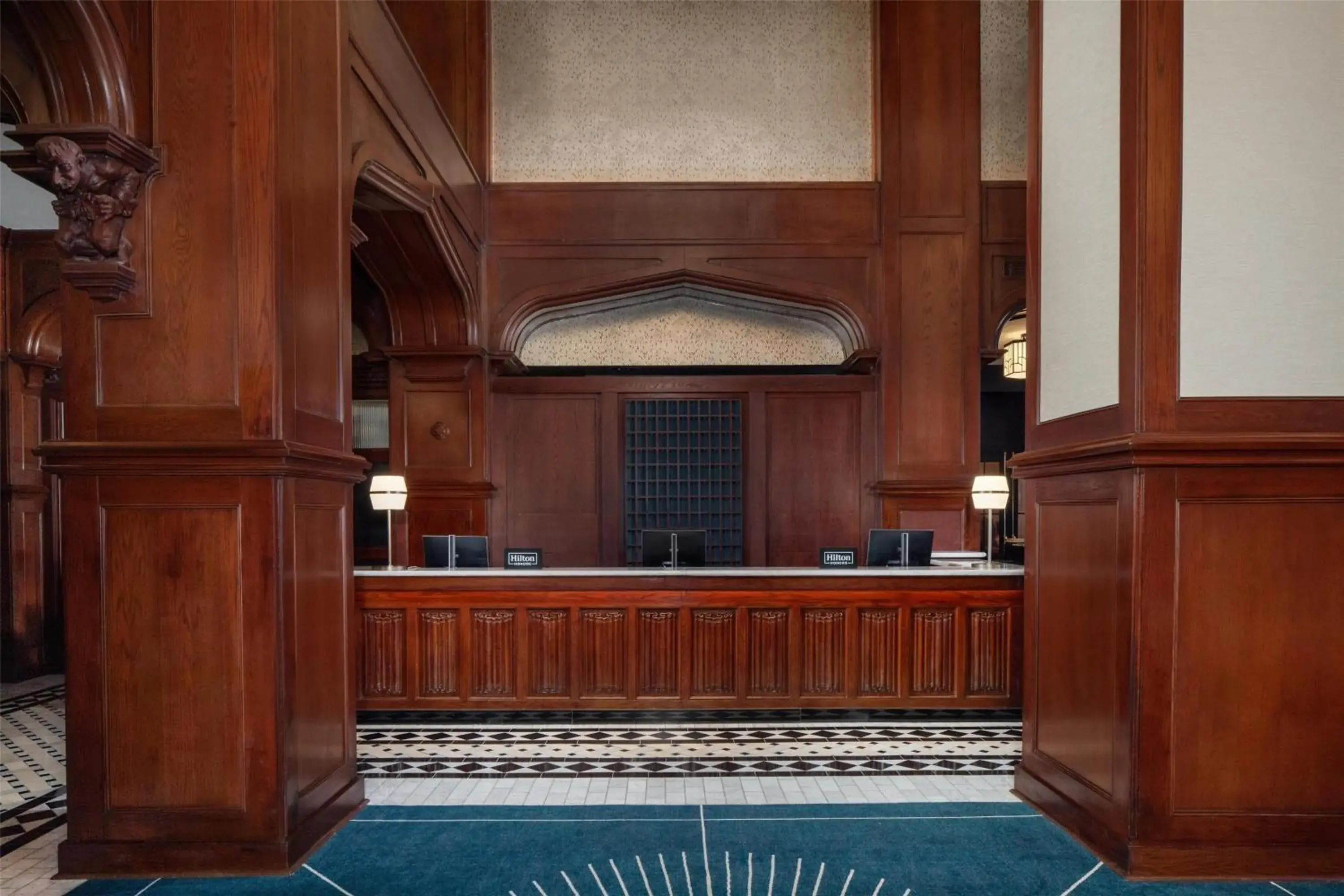 Lobby or reception in The Skirvin Hilton Oklahoma City Lobby or reception in The Skirvin Hilton Oklahoma City