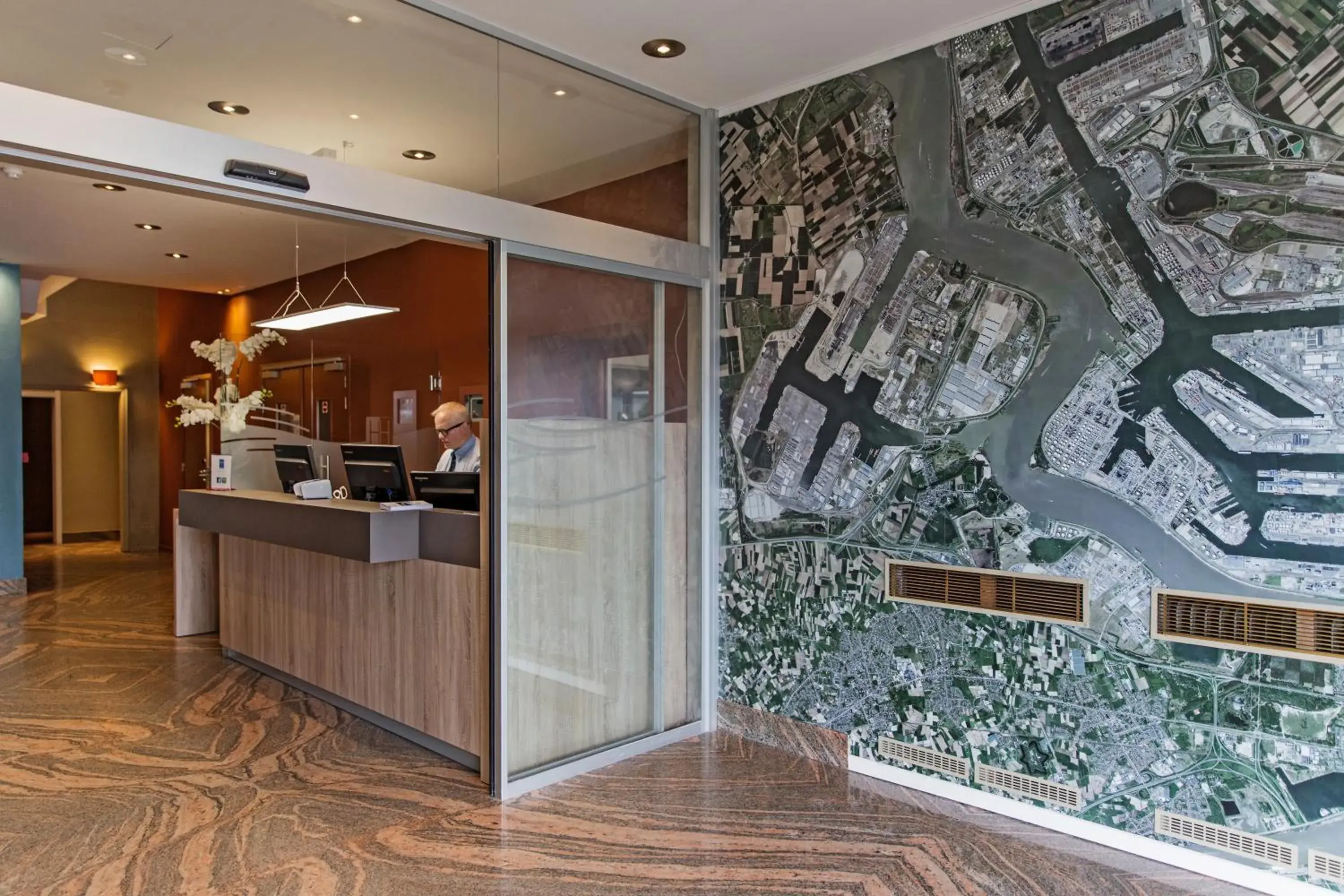 Lobby or reception in Antwerp Harbour Hotel Lobby or reception in Antwerp Harbour Hotel