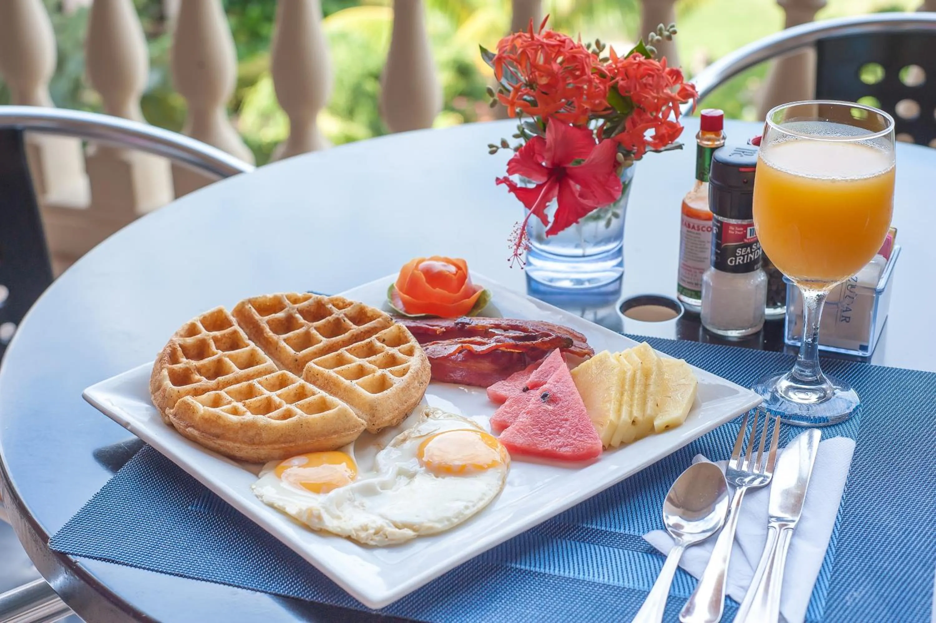 Food in Infinity Bay Spa & Beach Resort