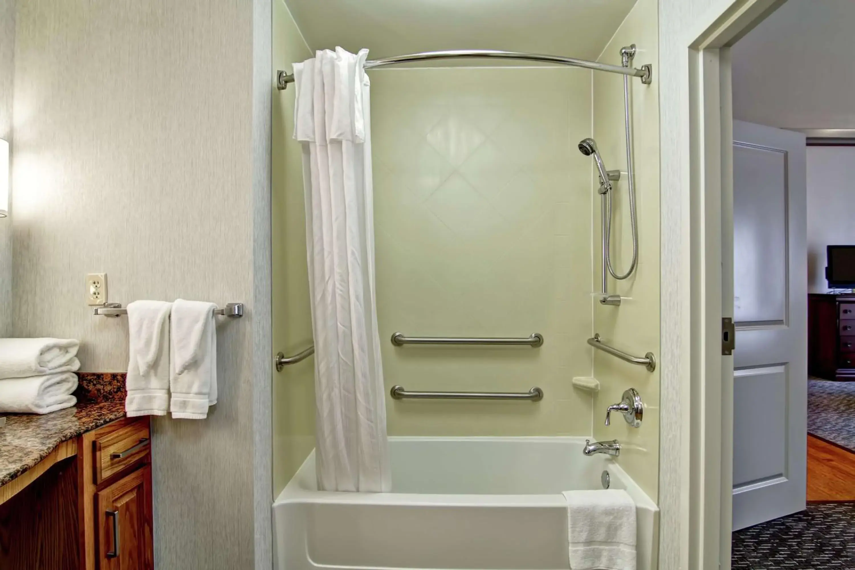 Bathroom in Homewood Suites by Hilton Oklahoma City-West Bathroom in Homewood Suites by Hilton Oklahoma City-West