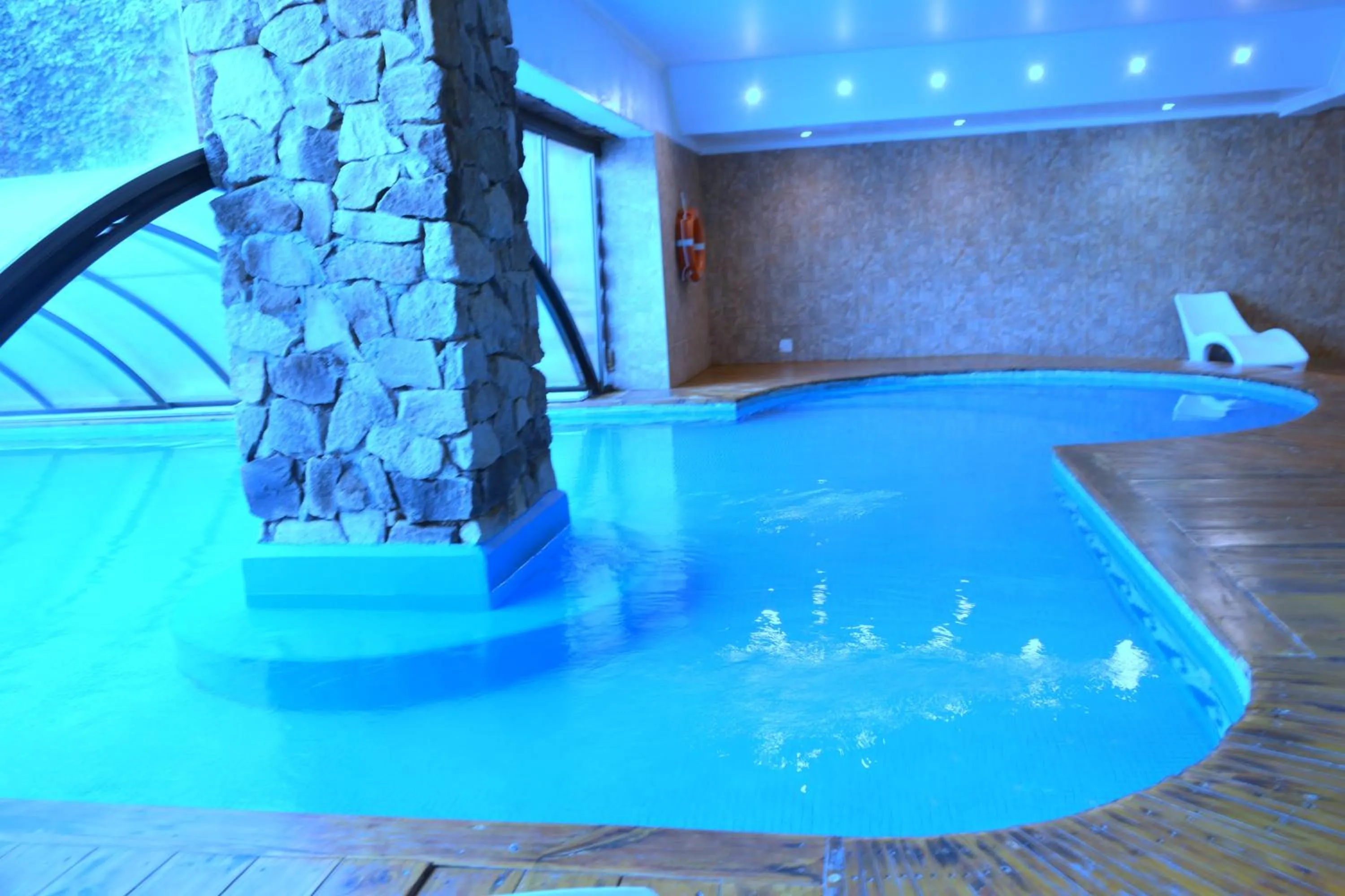 Pool view in Hosteria Patagon