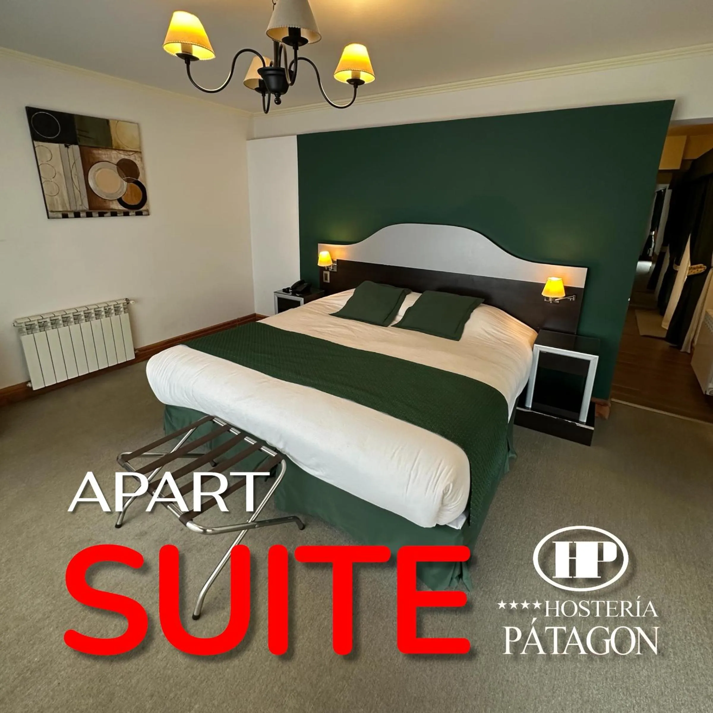 Bed in Hosteria Patagon