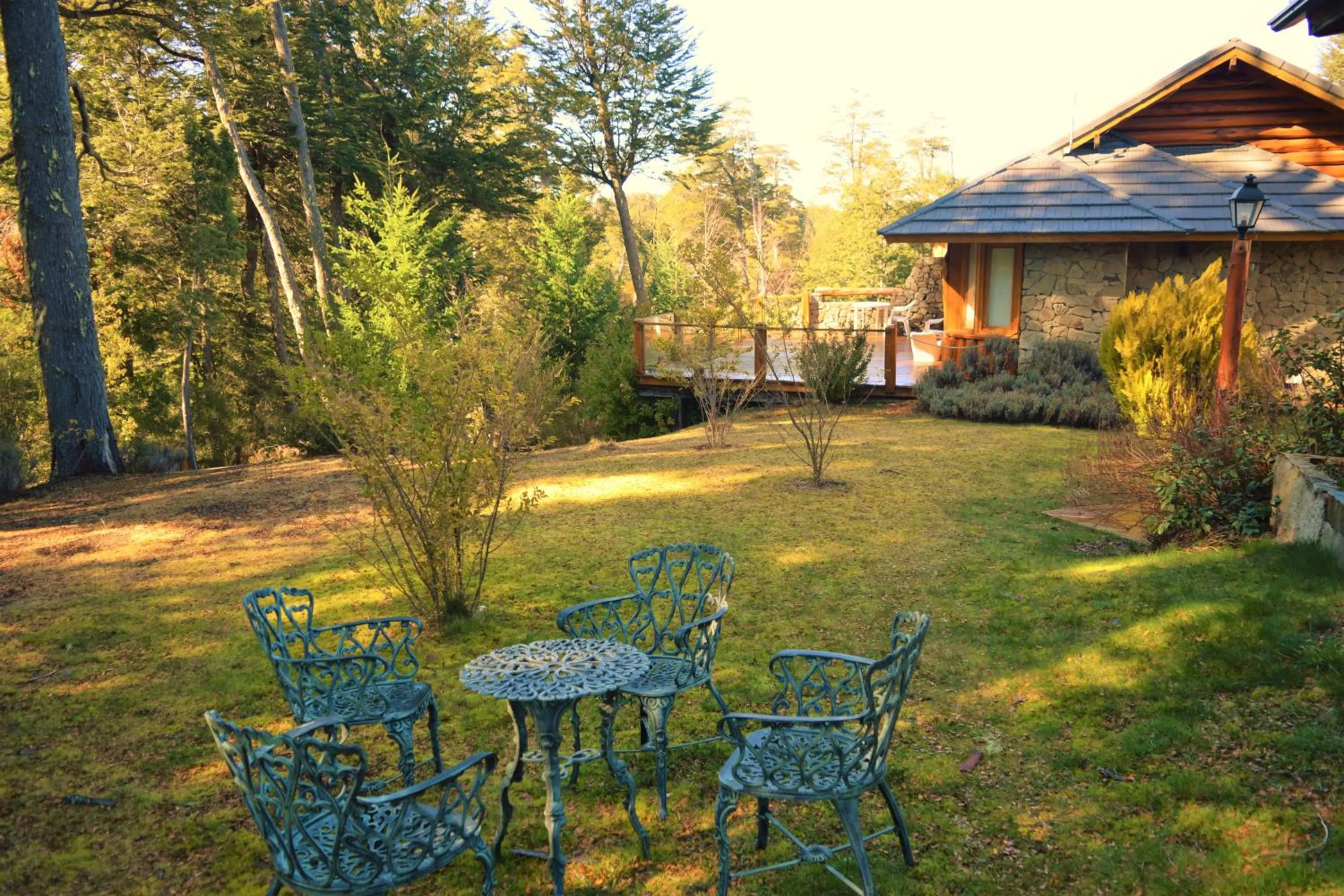 Patio in Hosteria Patagon