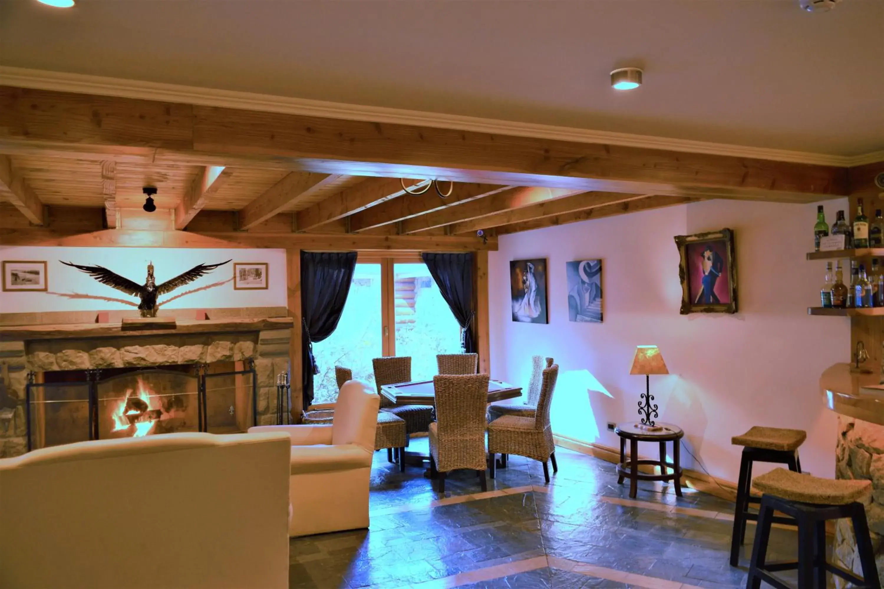 Living room in Hosteria Patagon Living room in Hosteria Patagon