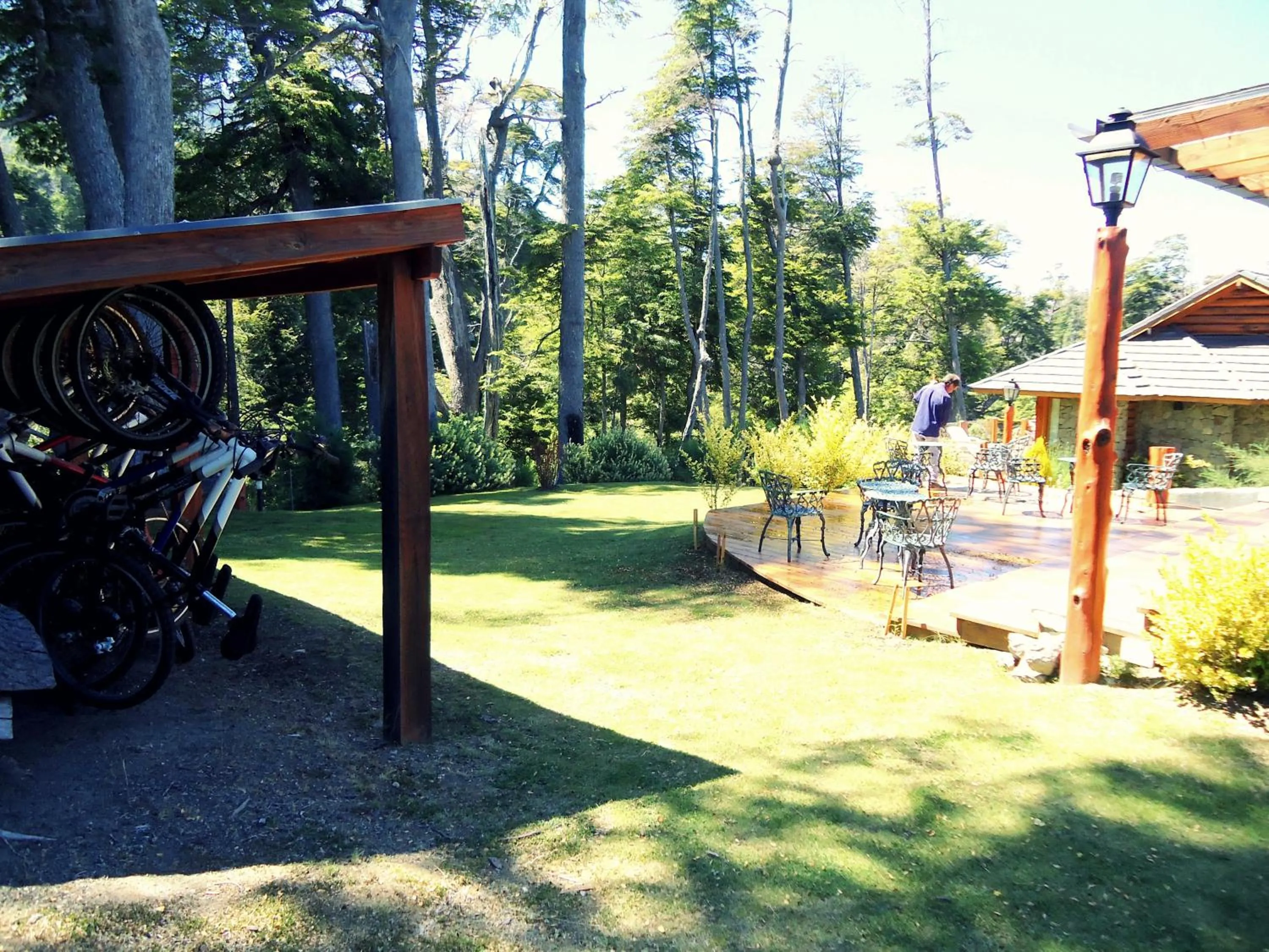 Patio in Hosteria Patagon