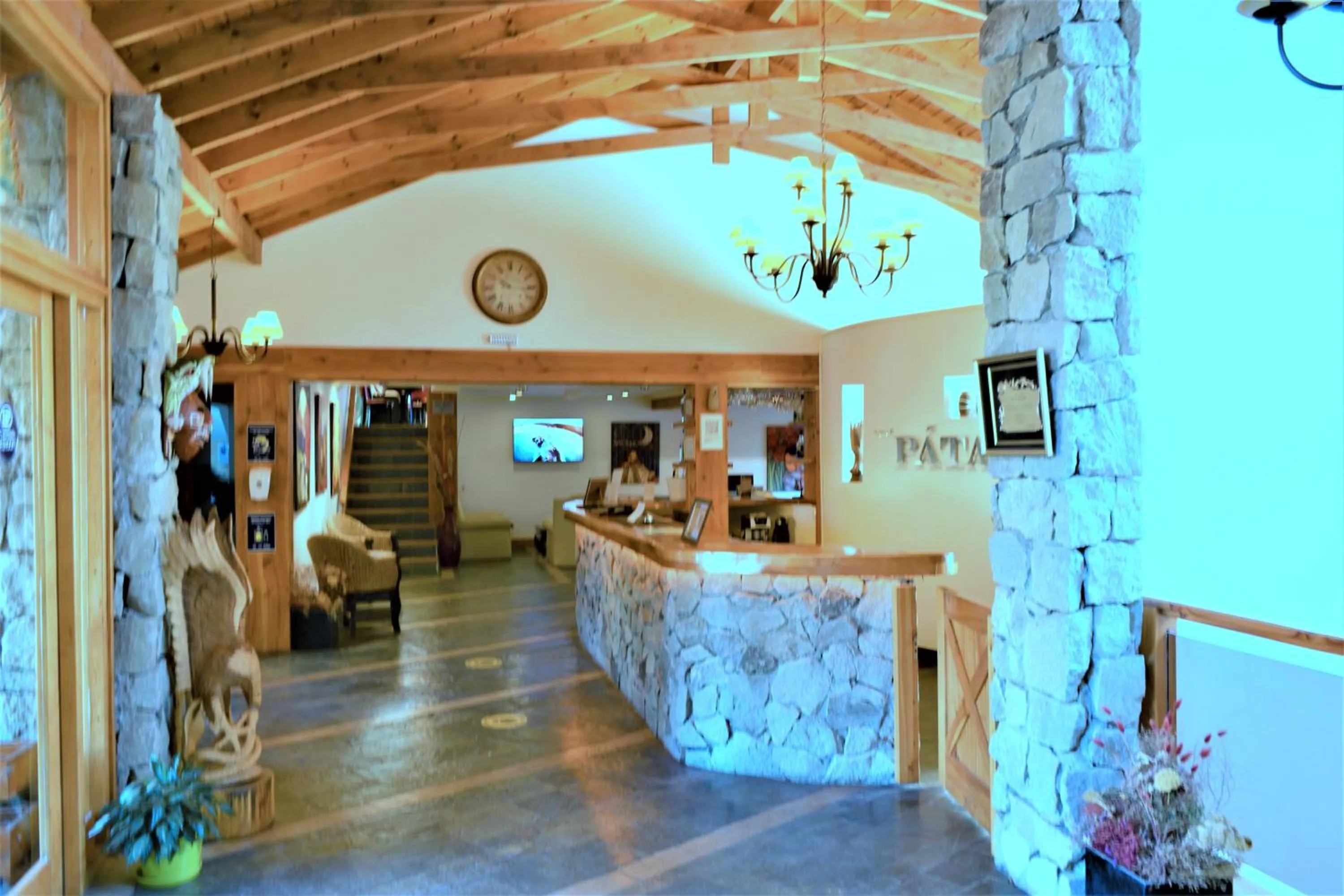 Lobby or reception in Hosteria Patagon