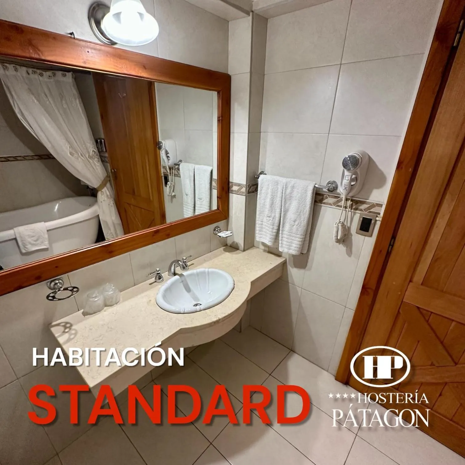 Bathroom in Hosteria Patagon