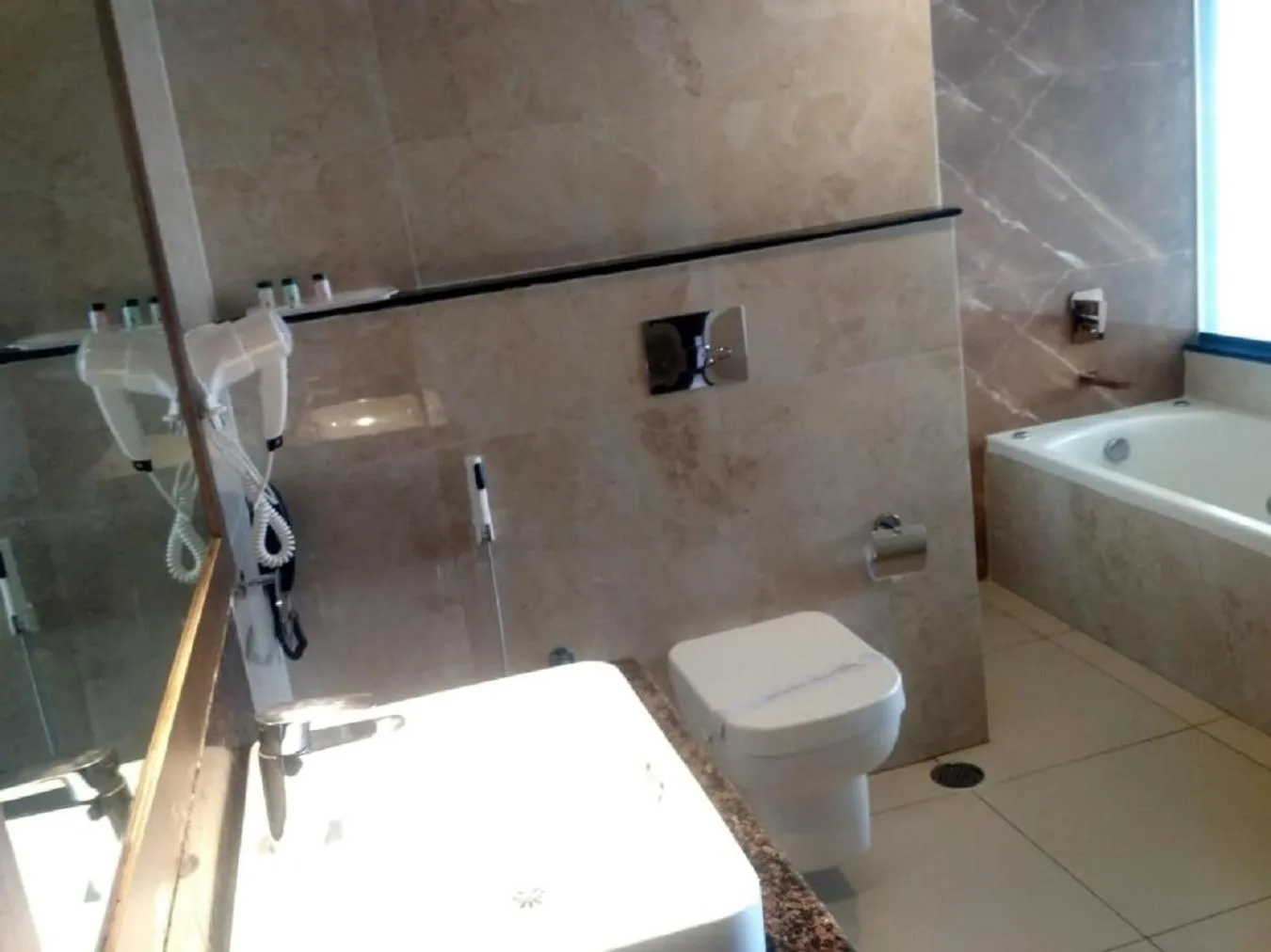 Bathroom in Hotel Preethi International