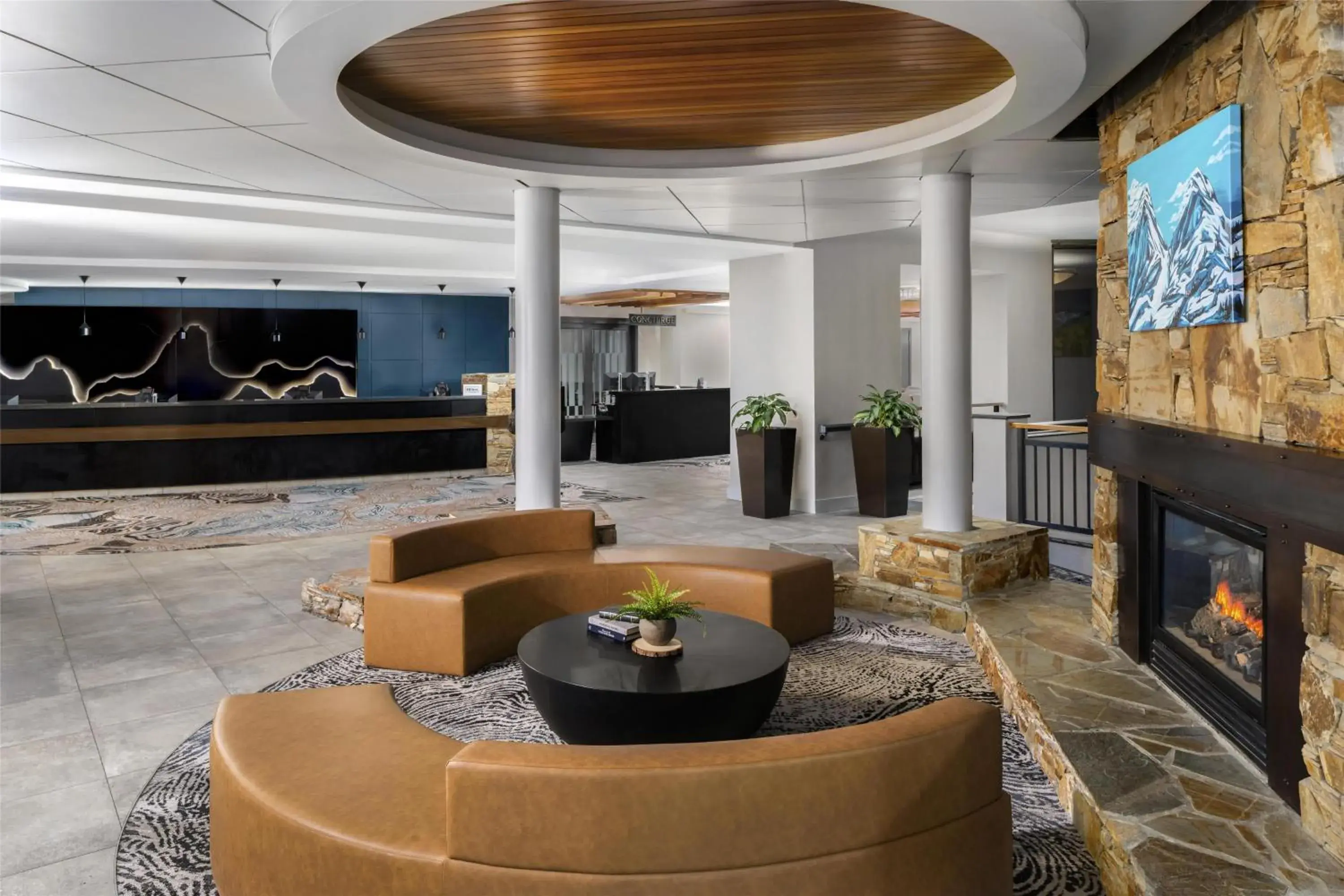 Lobby or reception in Hilton Whistler Resort & Spa Lobby or reception in Hilton Whistler Resort & Spa