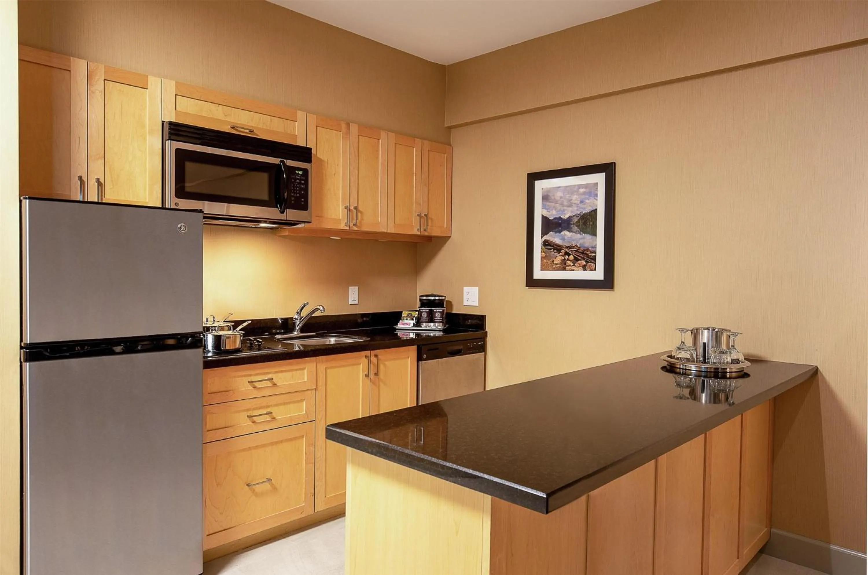 Kitchen or kitchenette in Hilton Whistler Resort & Spa