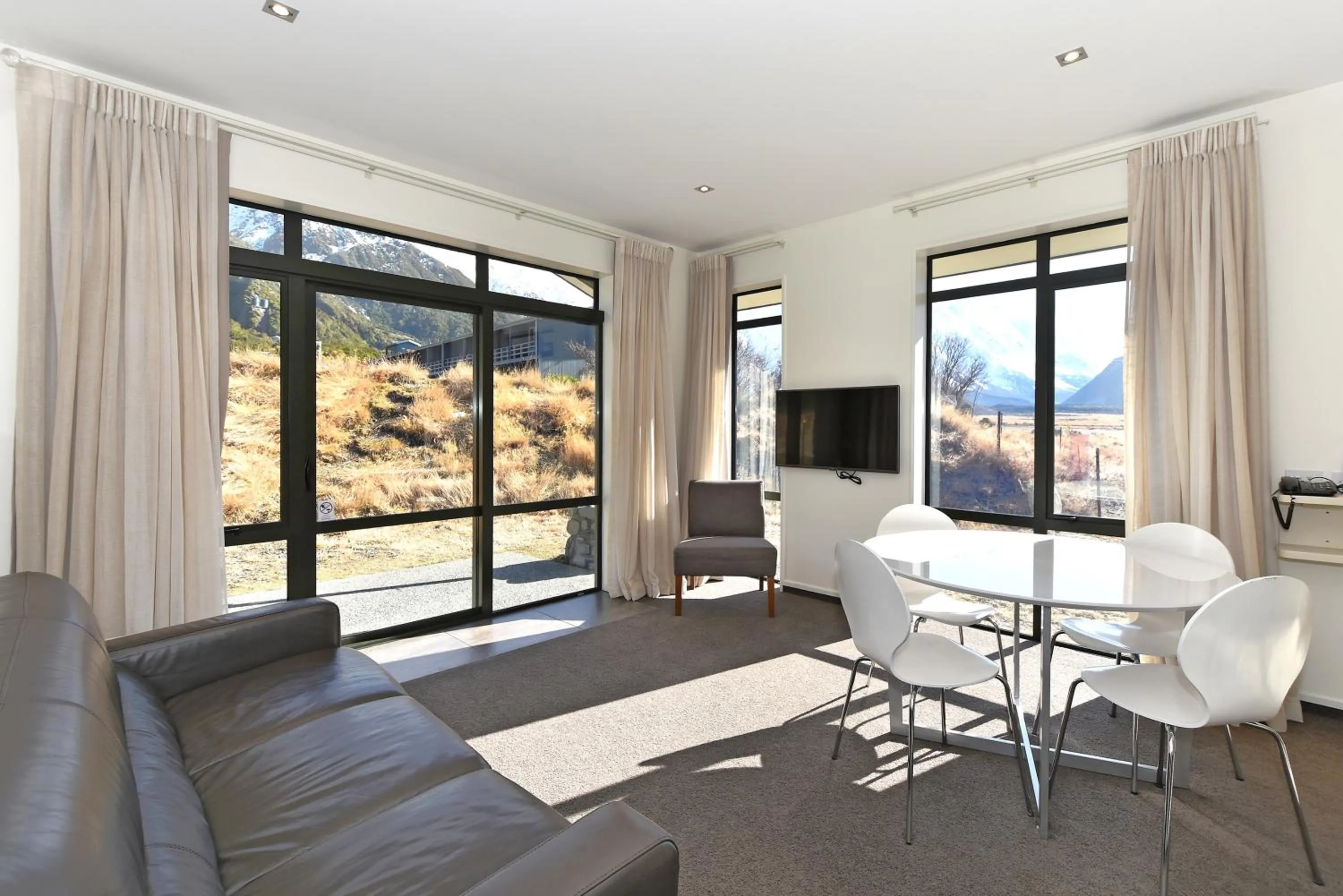 Seating area in Aoraki Court Motel