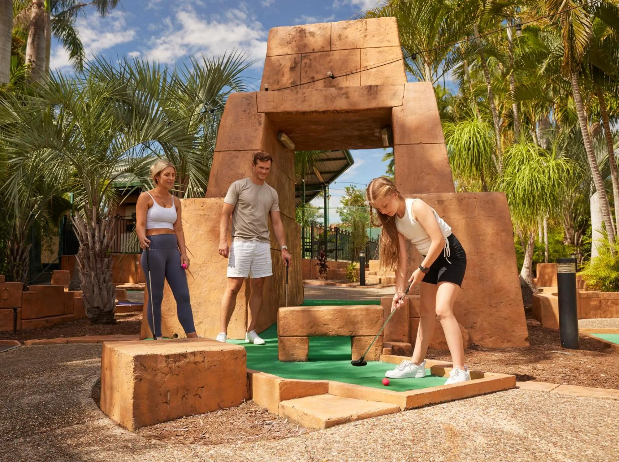 Minigolf in Brisbane Holiday Village