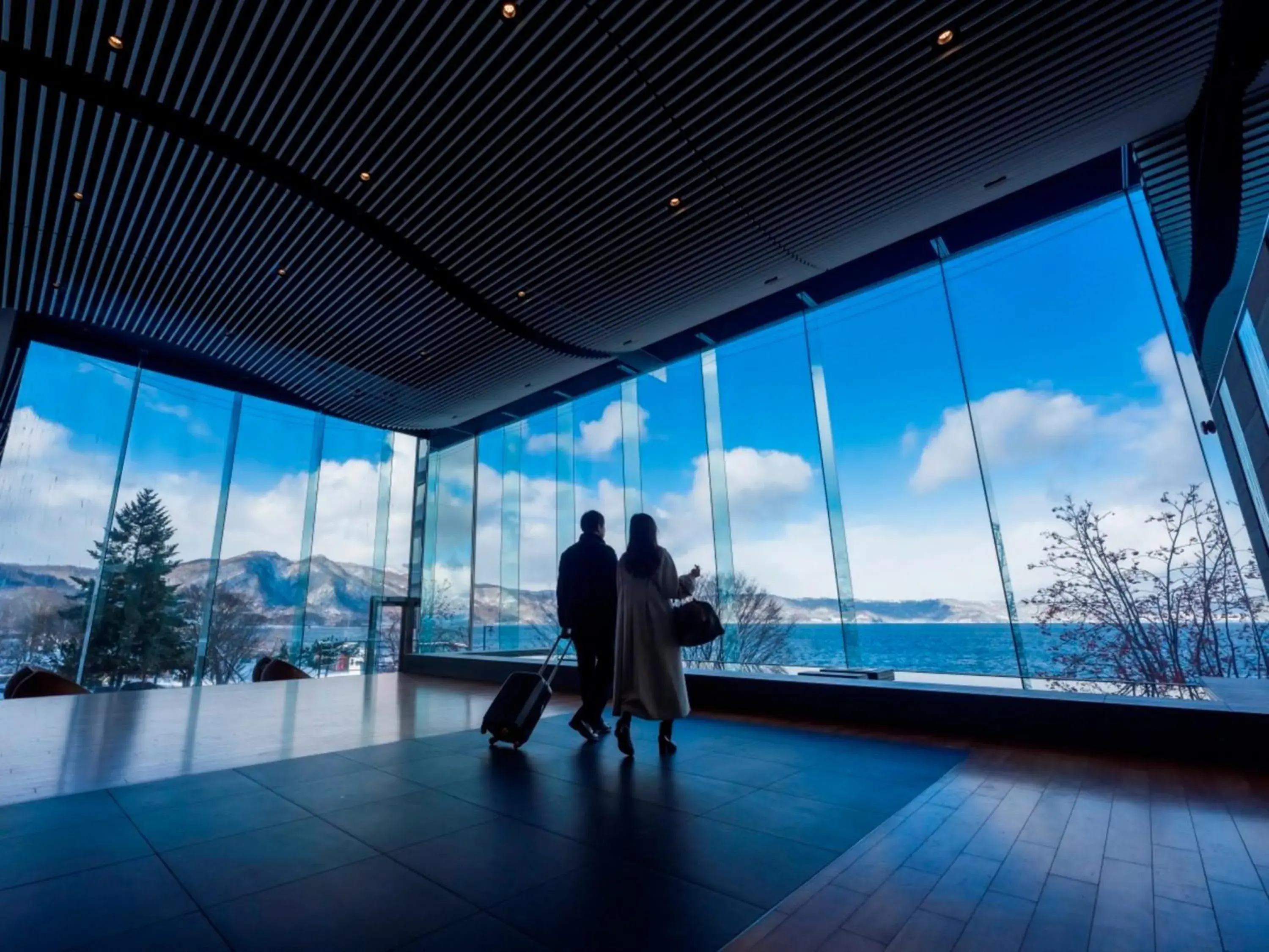Lobby or reception in The Lake View Toya Nonokaze Resort Lobby or reception in The Lake View Toya Nonokaze Resort