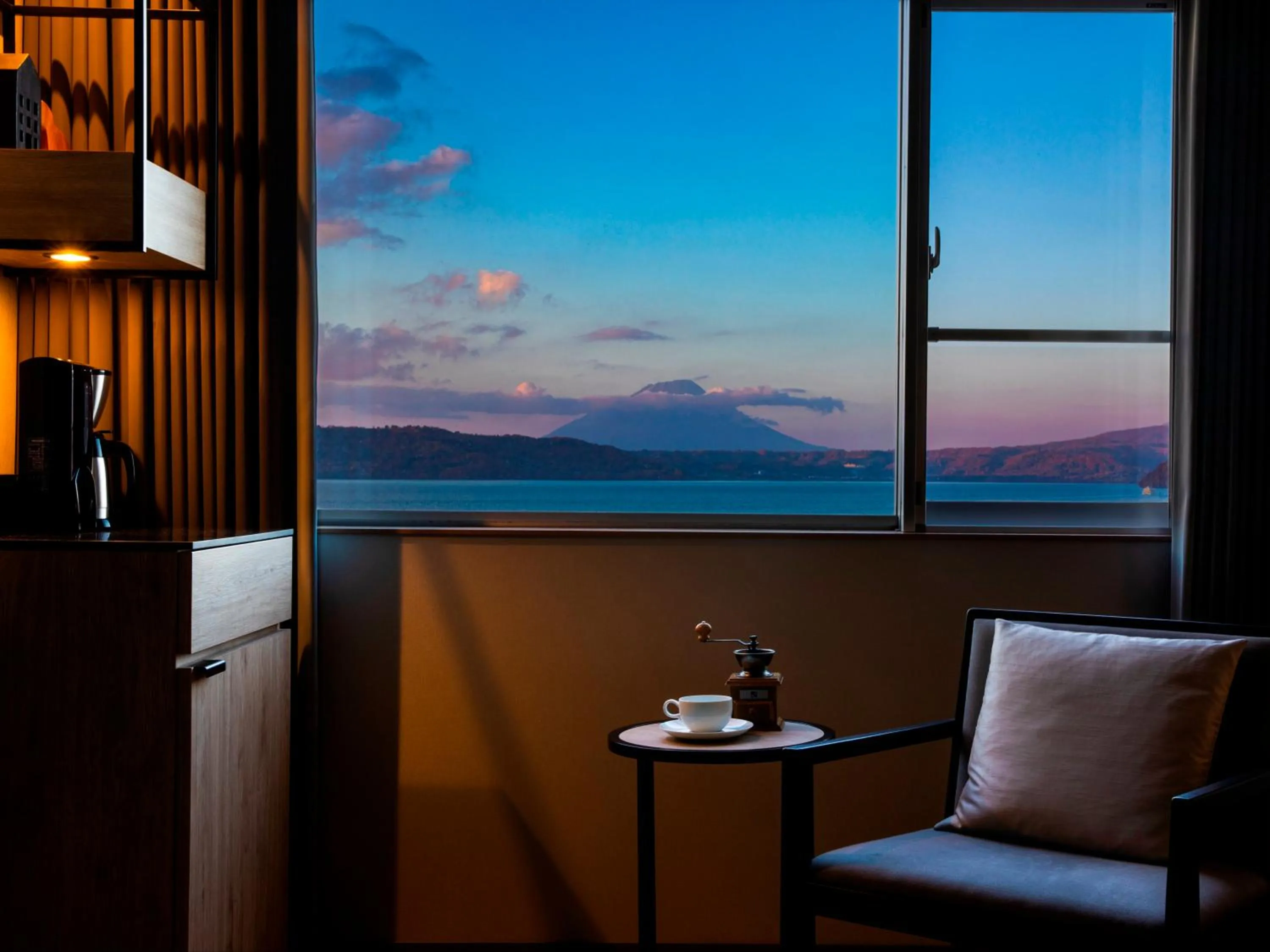 Natural landscape in The Lake View Toya Nonokaze Resort