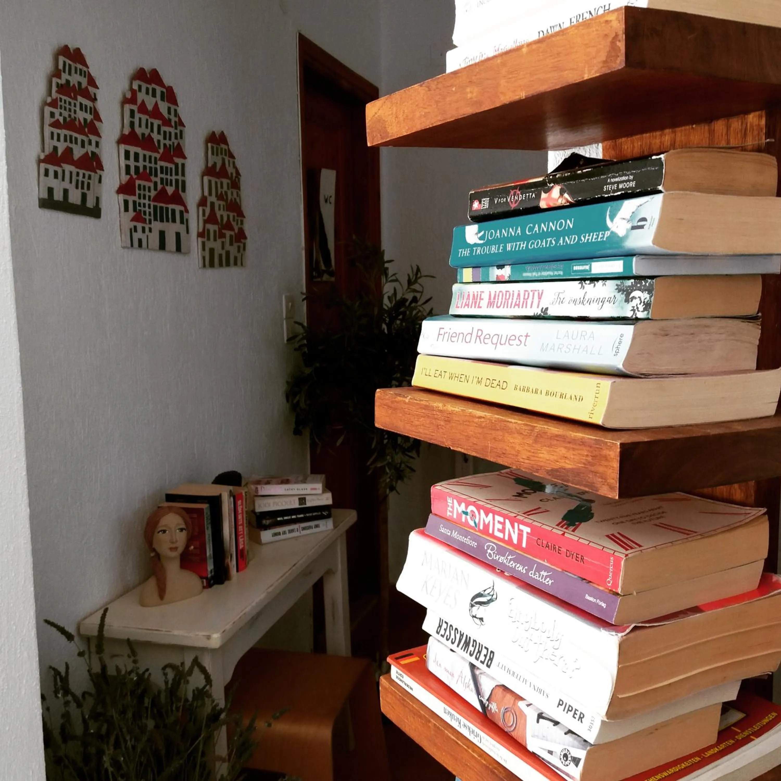 Library in Anofli Suites