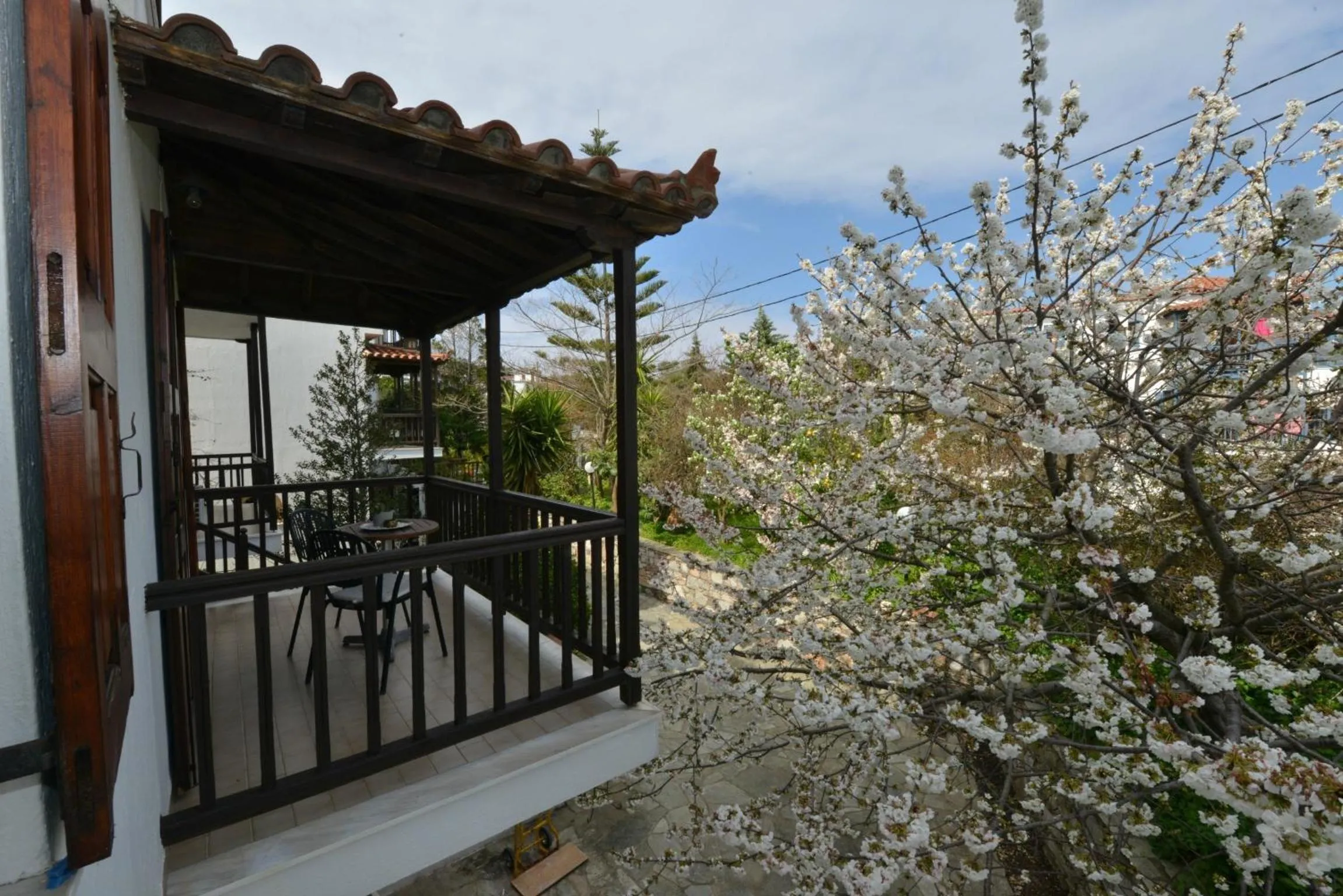 Garden view in Anofli Suites