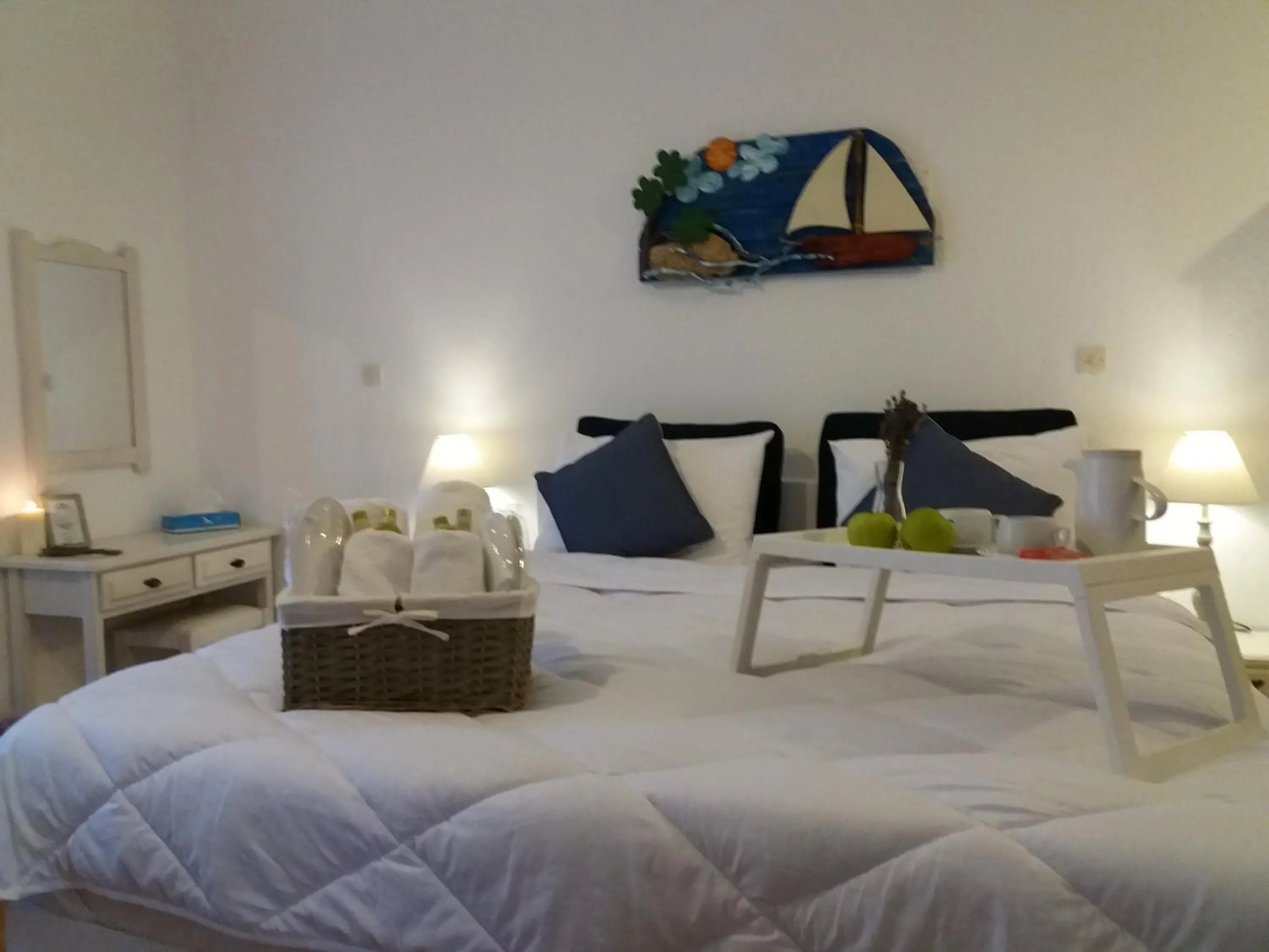 Bed in Anofli Suites
