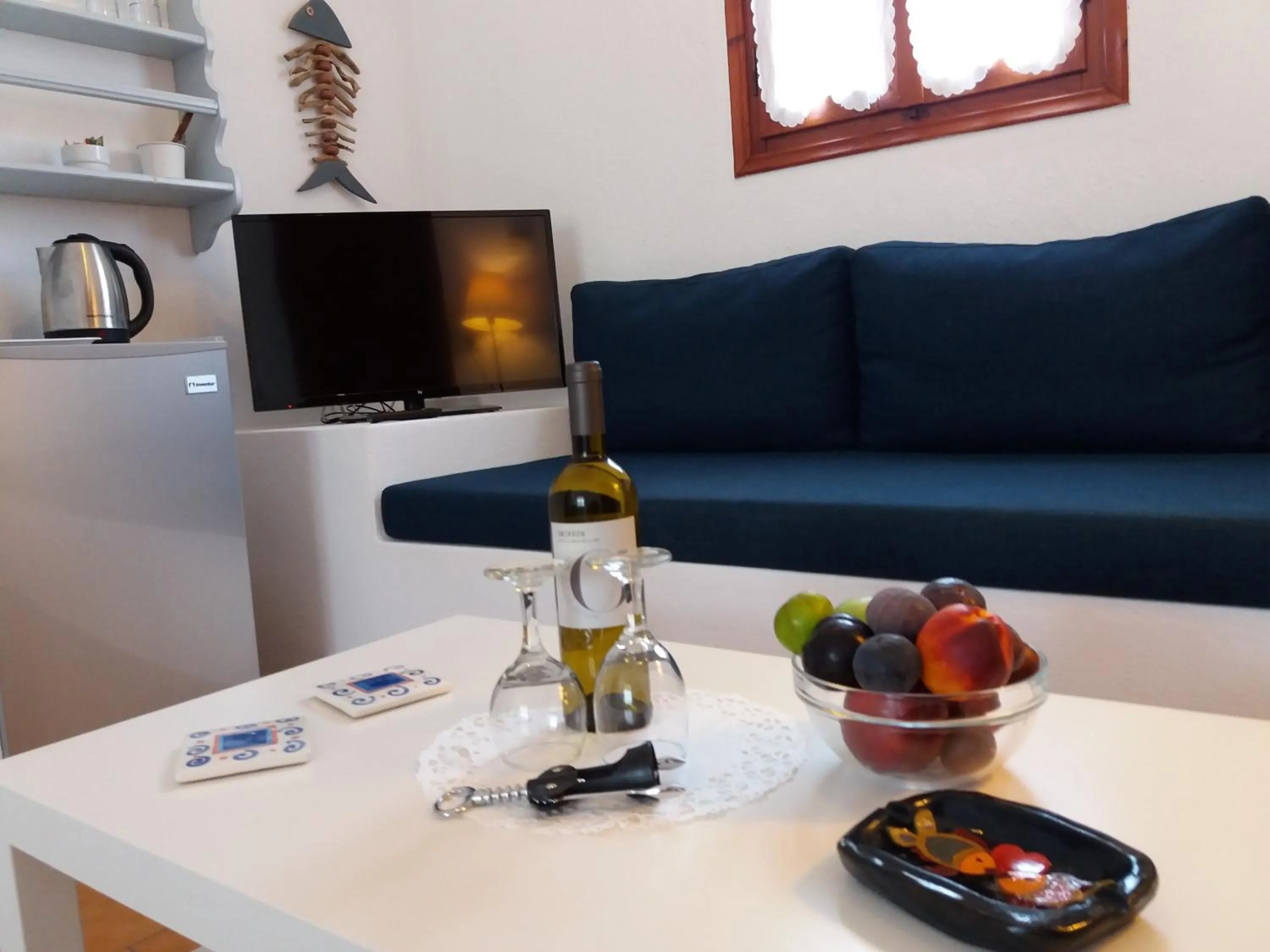 Living room in Anofli Suites