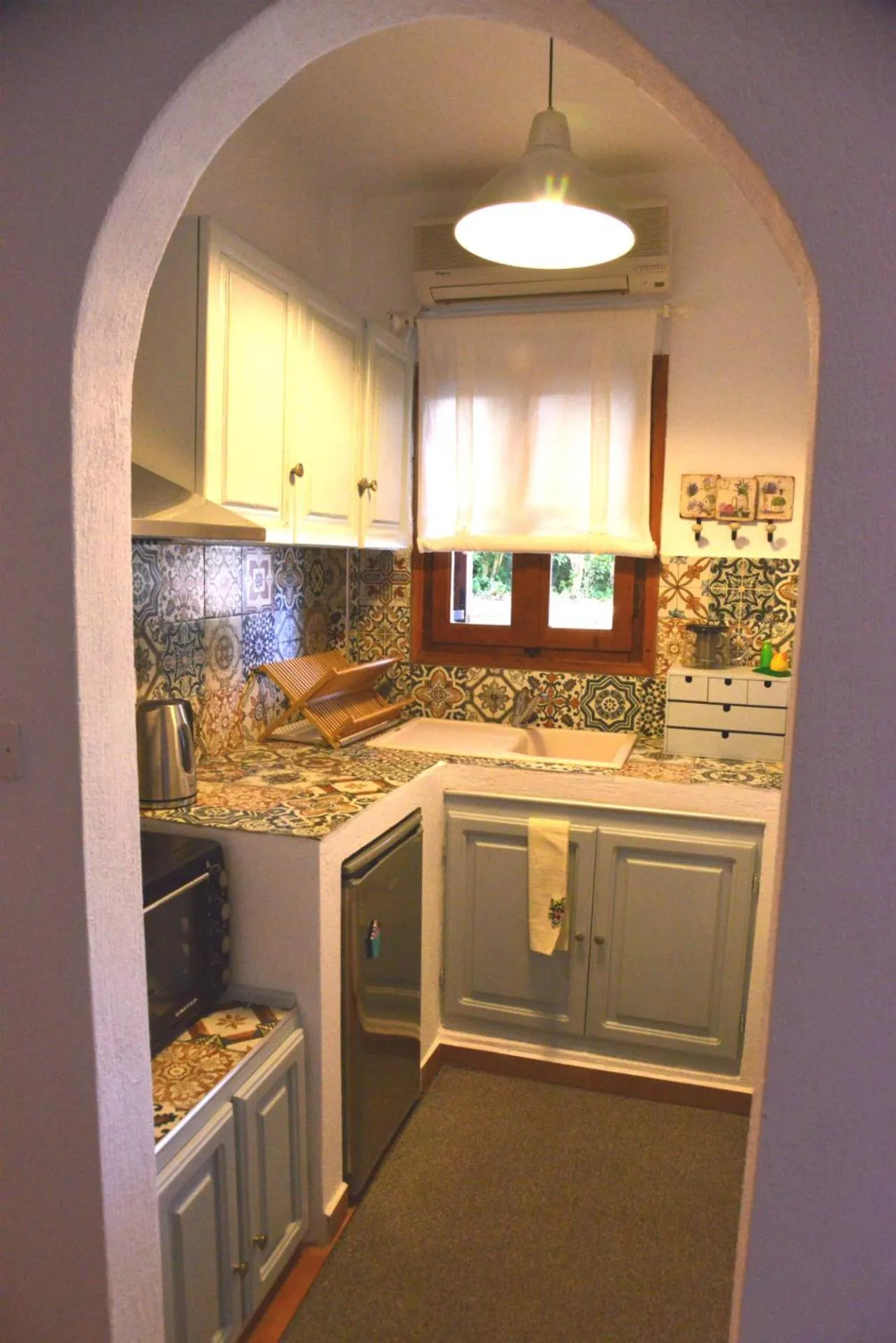 Kitchen or kitchenette in Anofli Suites