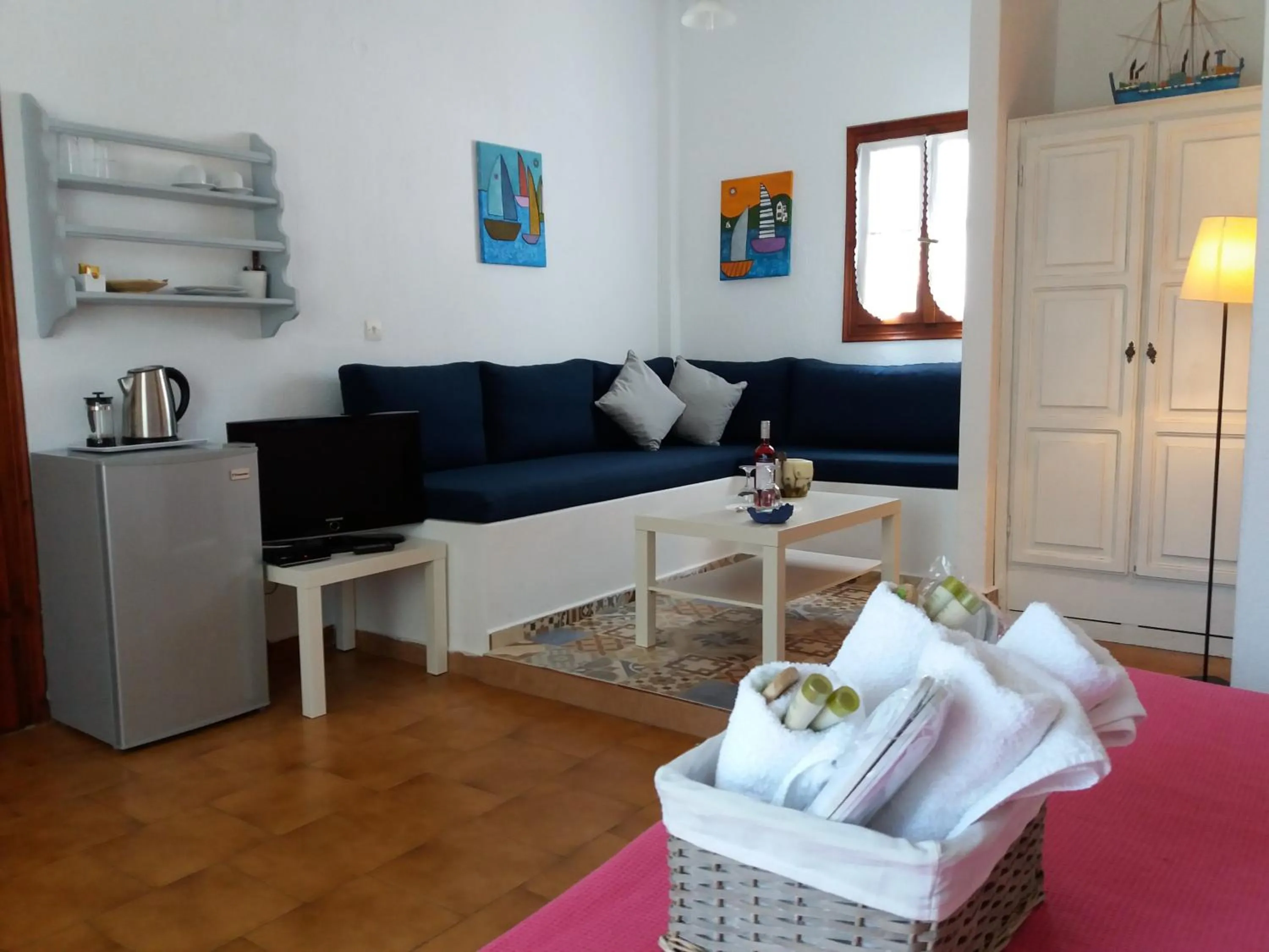 Living room in Anofli Suites