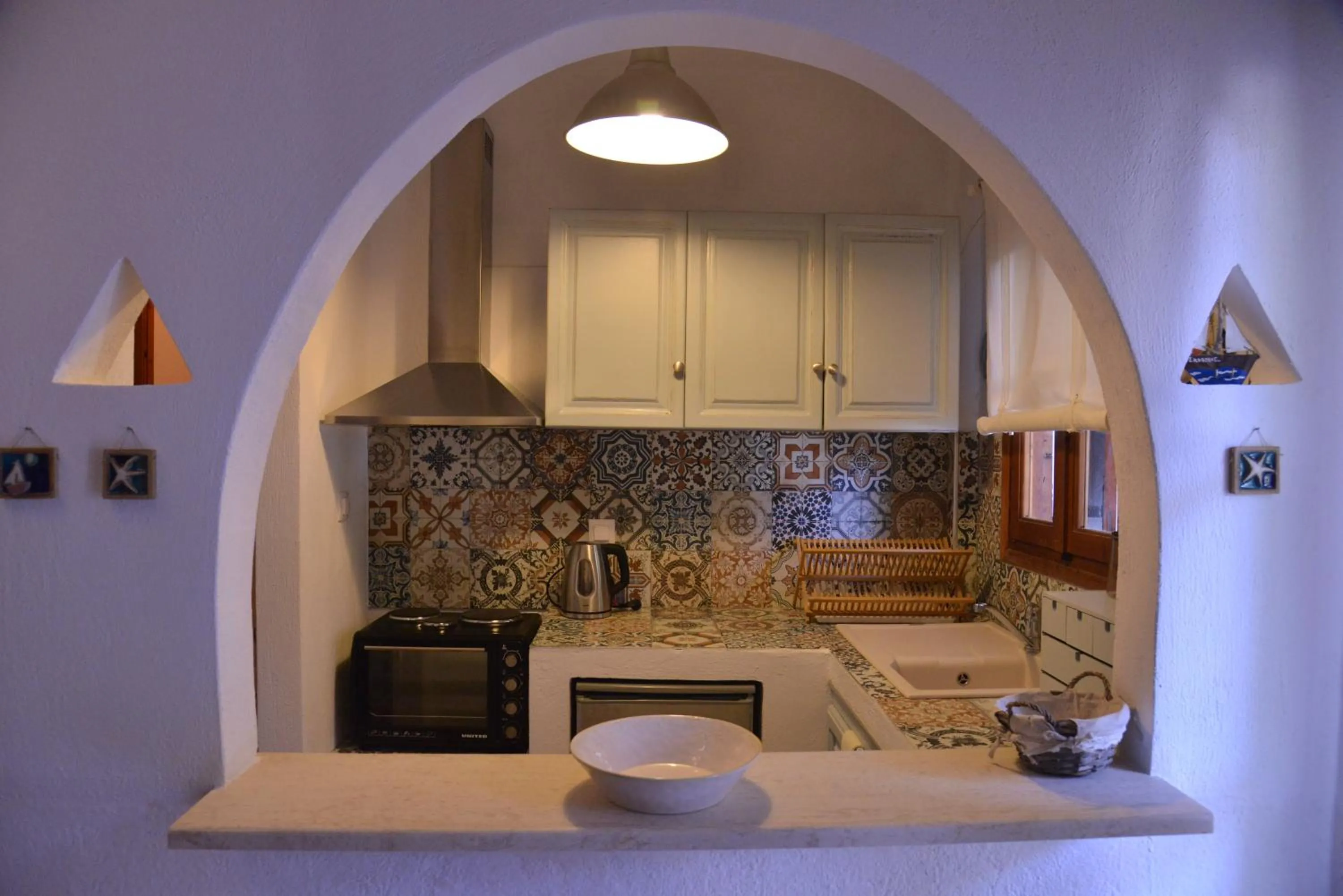 Kitchen or kitchenette in Anofli Suites