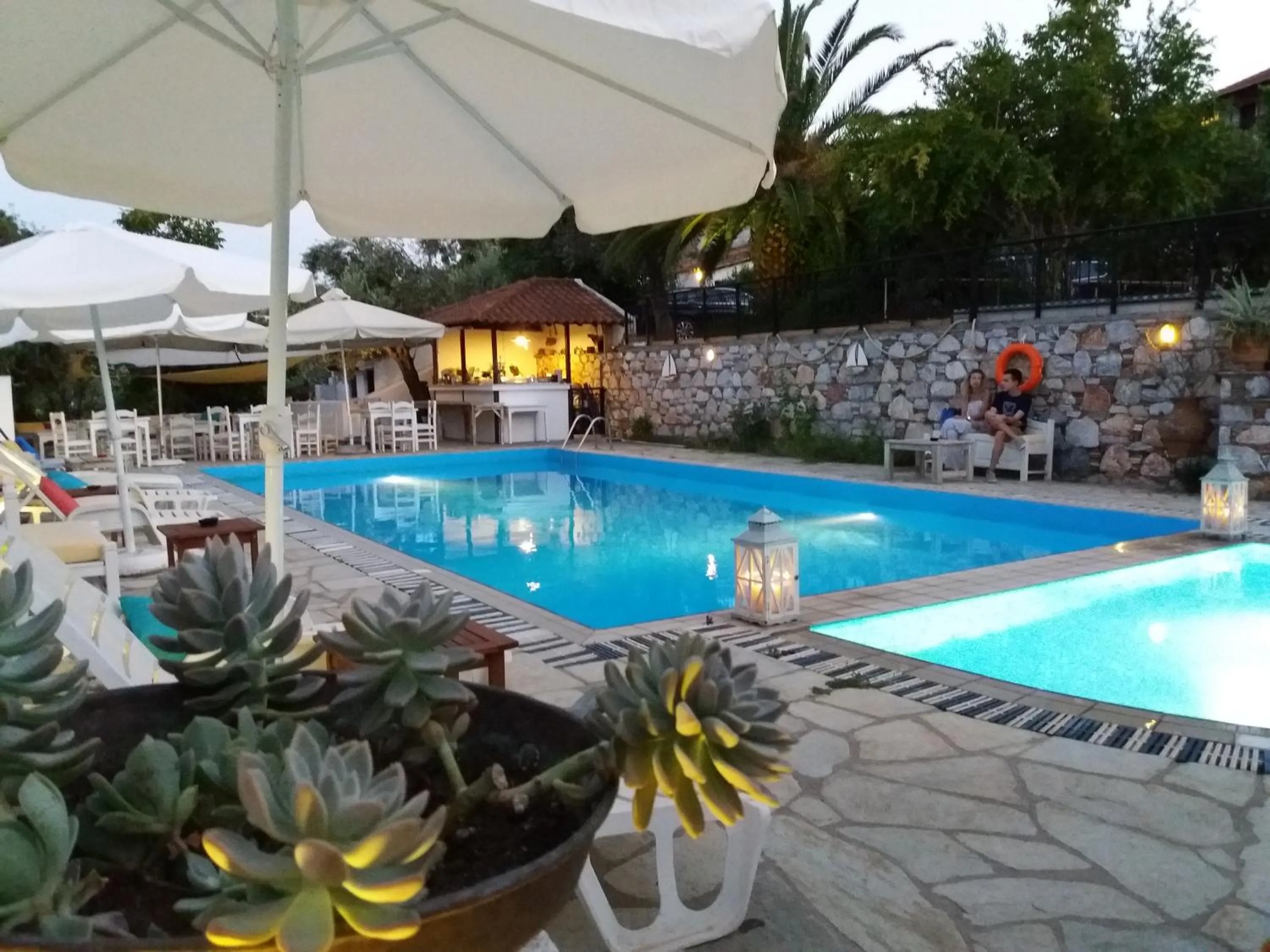 Swimming pool in Anofli Suites