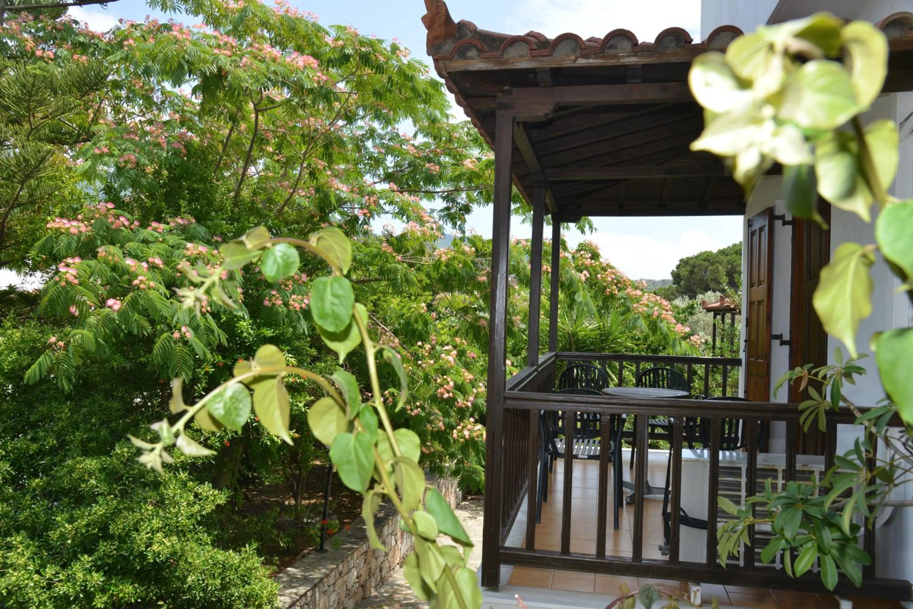 Garden view in Anofli Suites
