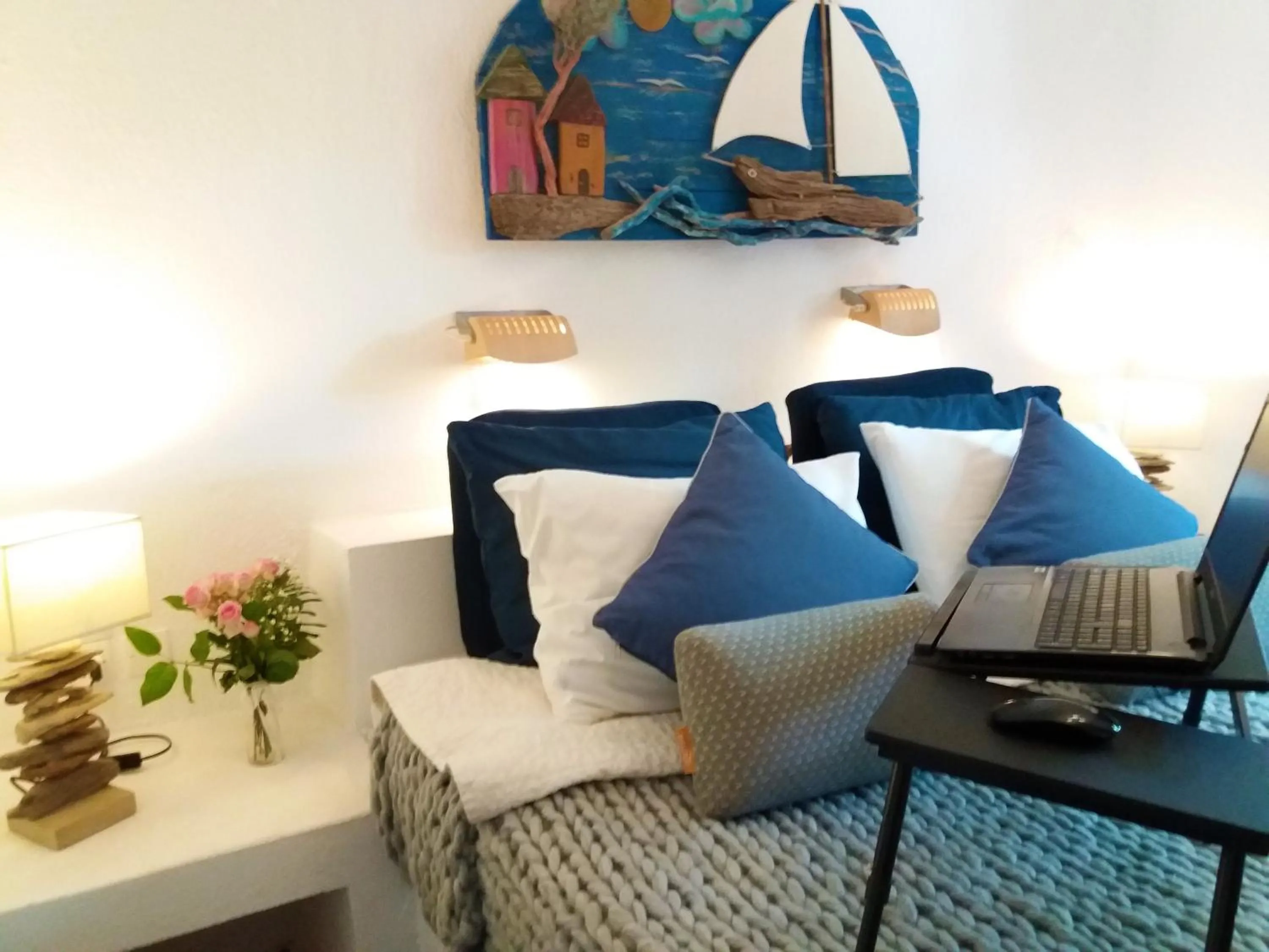 Bed in Anofli Suites