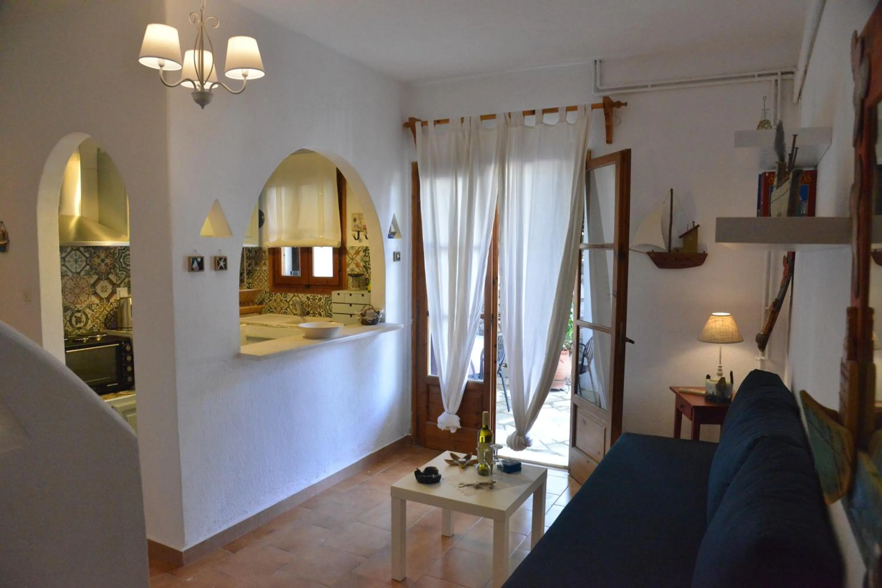 Kitchen or kitchenette in Anofli Suites