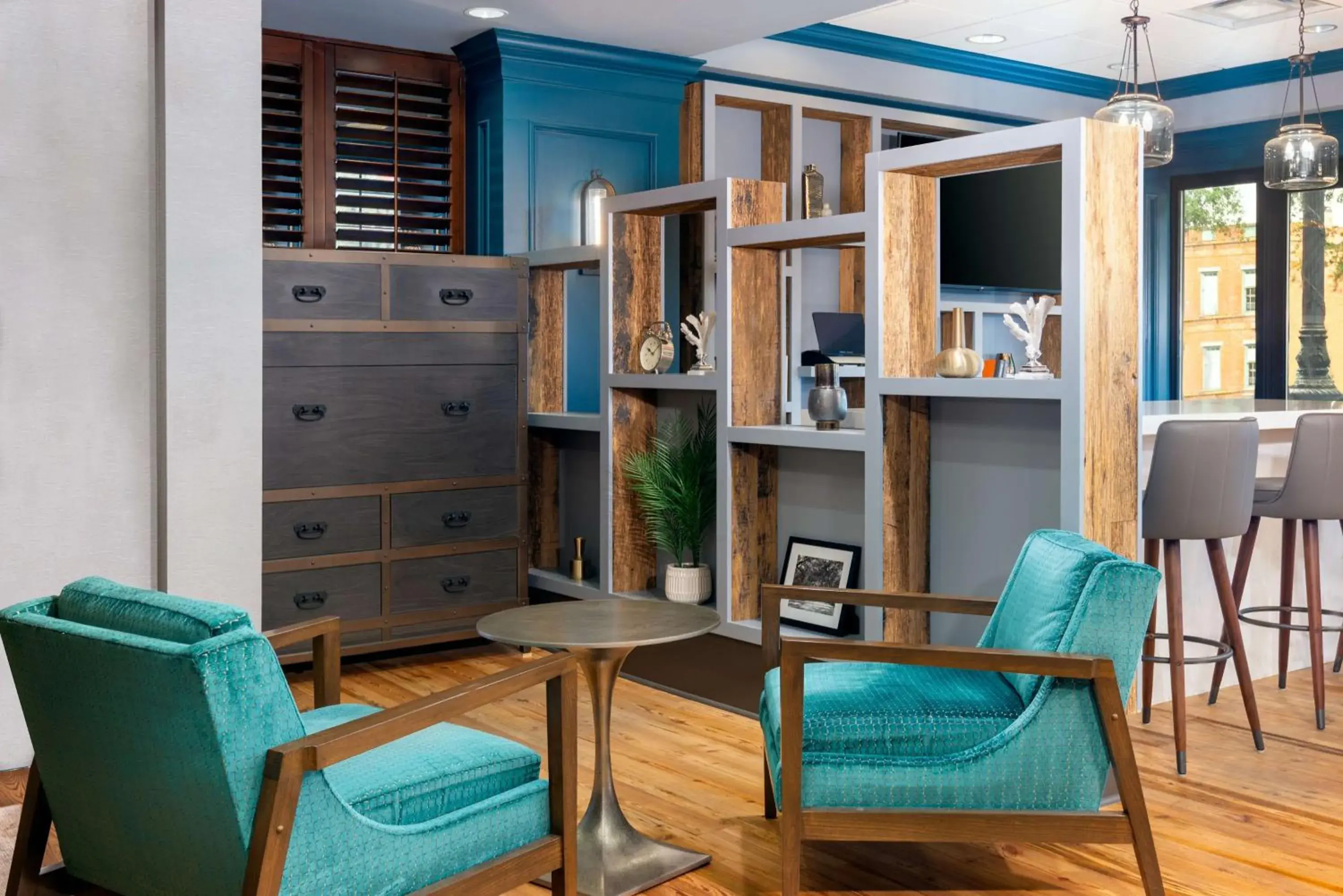 Lobby or reception in Hampton Inn Savannah Historic District Lobby or reception in Hampton Inn Savannah Historic District