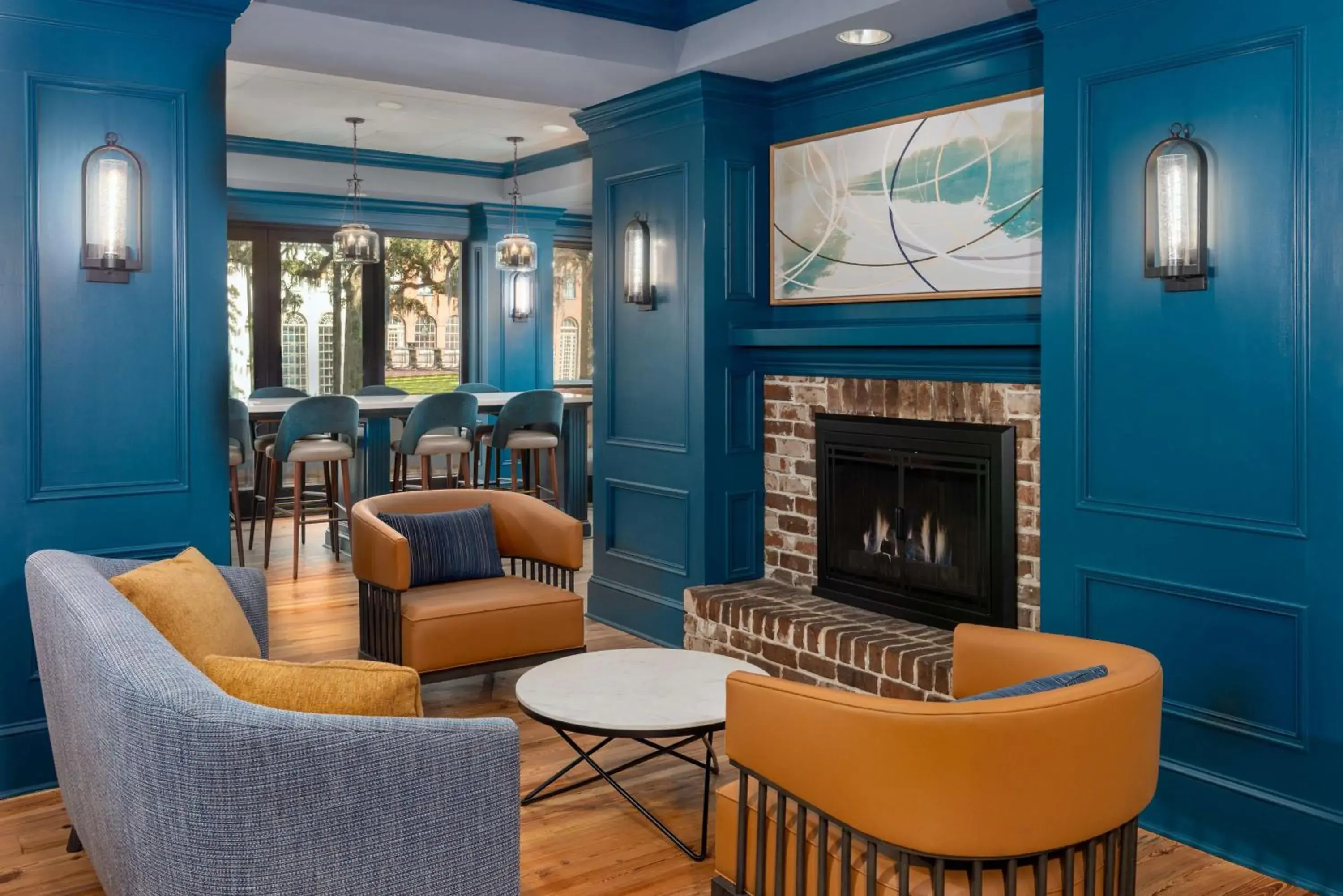 Lobby or reception in Hampton Inn Savannah Historic District Lobby or reception in Hampton Inn Savannah Historic District