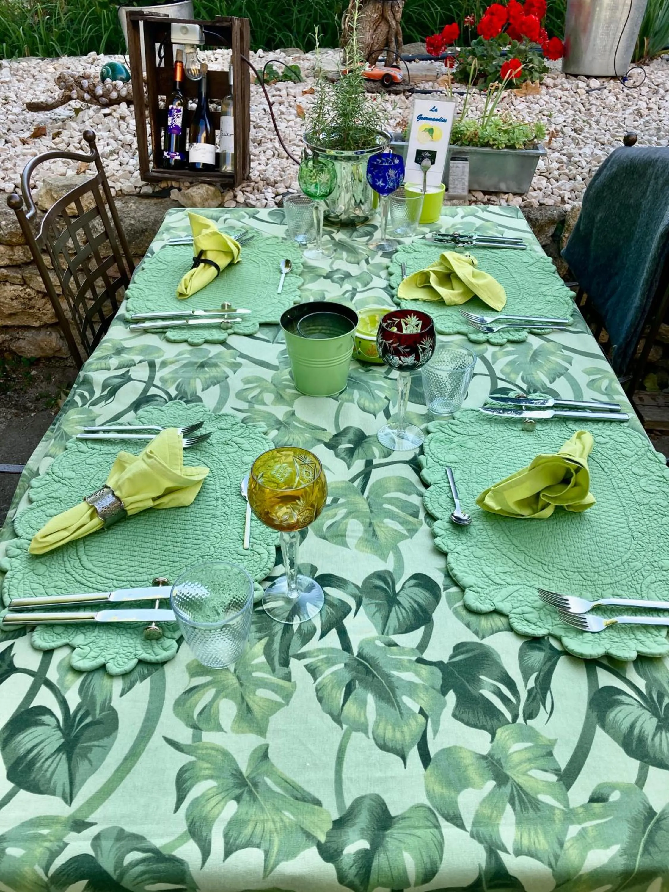 Dinner in Le Mas aux Arômes