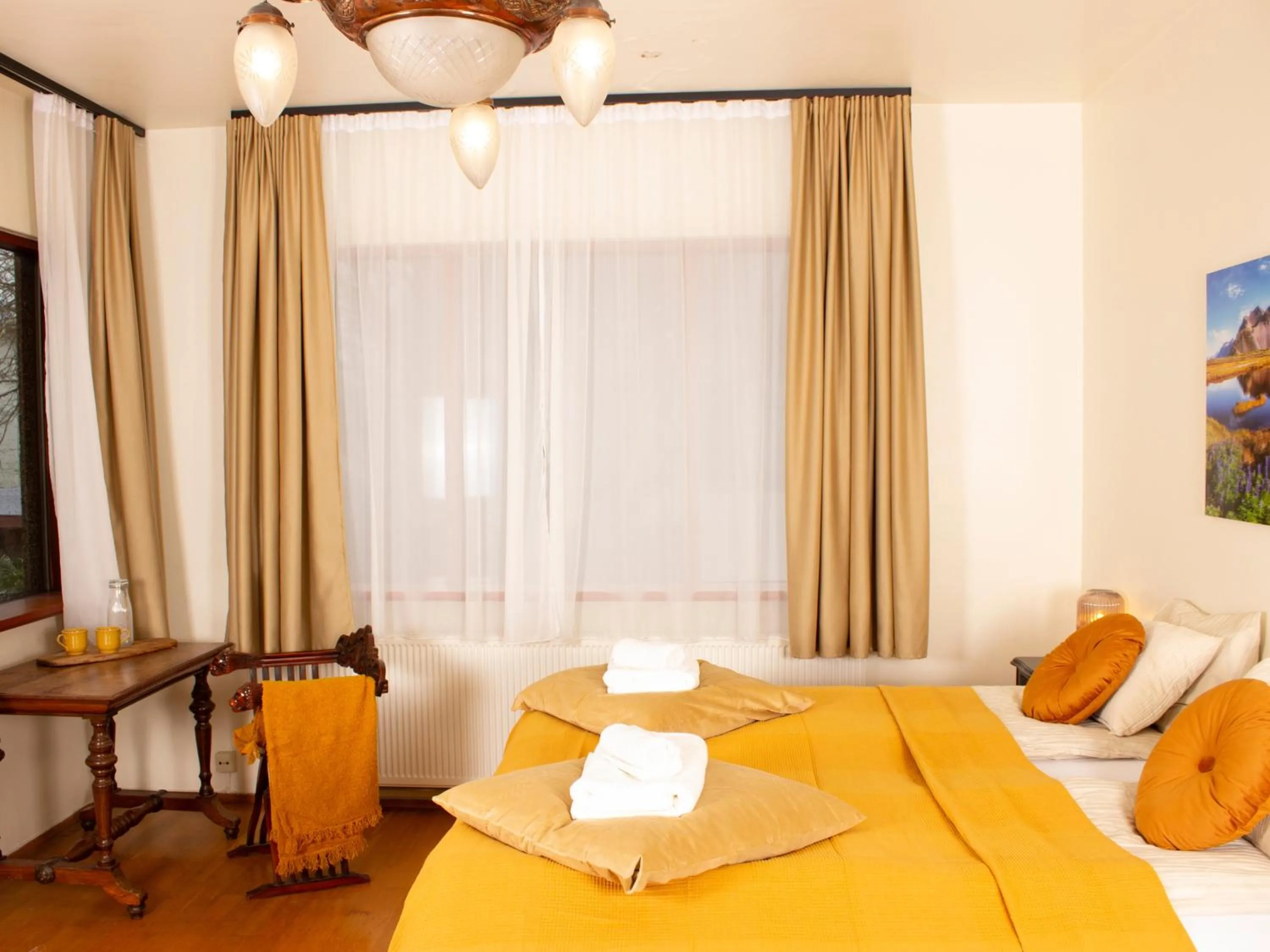 Bed in Eric the Red Guesthouse