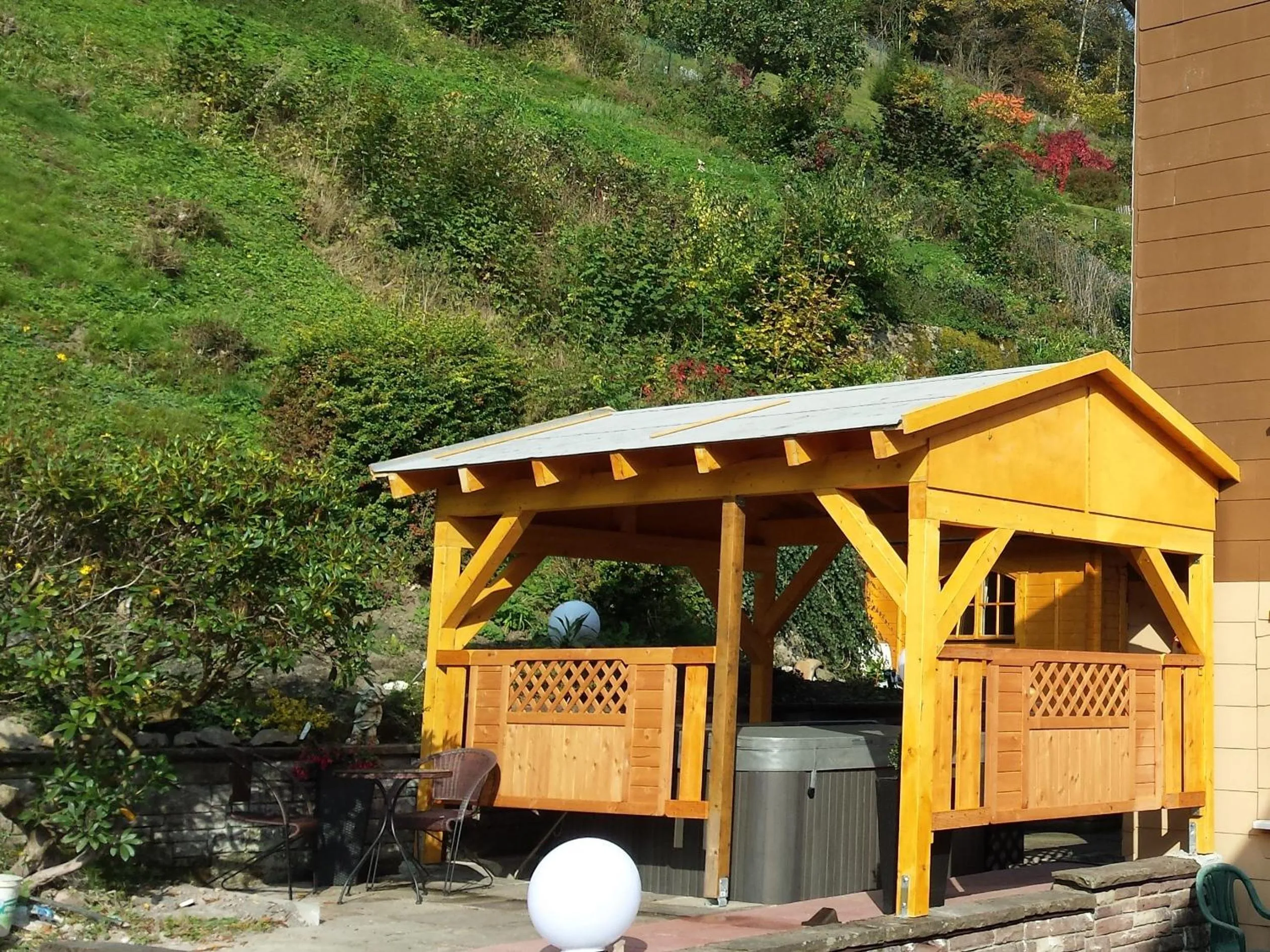 Pool view in Landgasthof Kleine Kommode