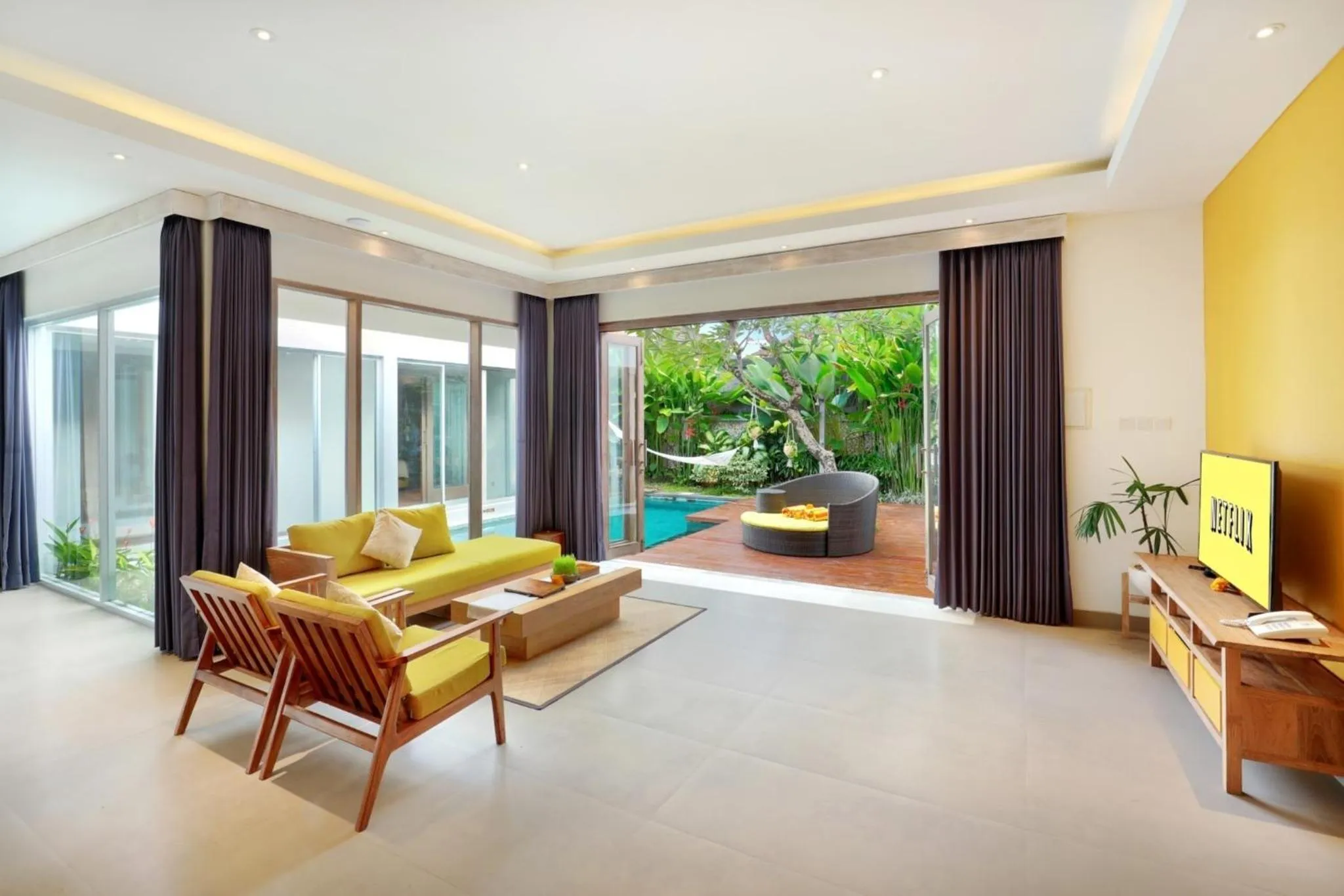 Living room in La Mira Villa Seminyak by Ini Vie Hospitality
