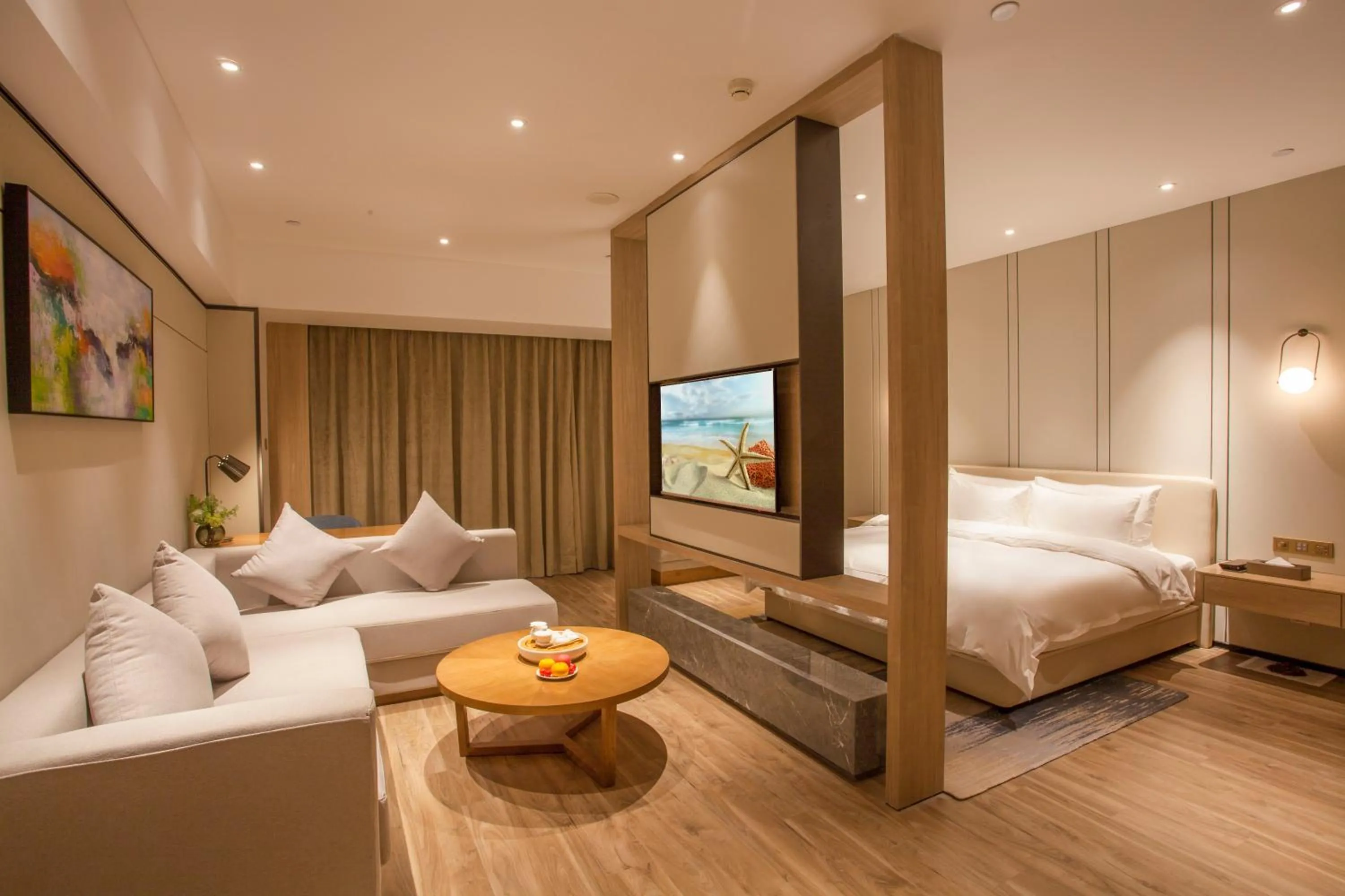 Bed in Nanan Ao Sheng Yi Hao Hotel
