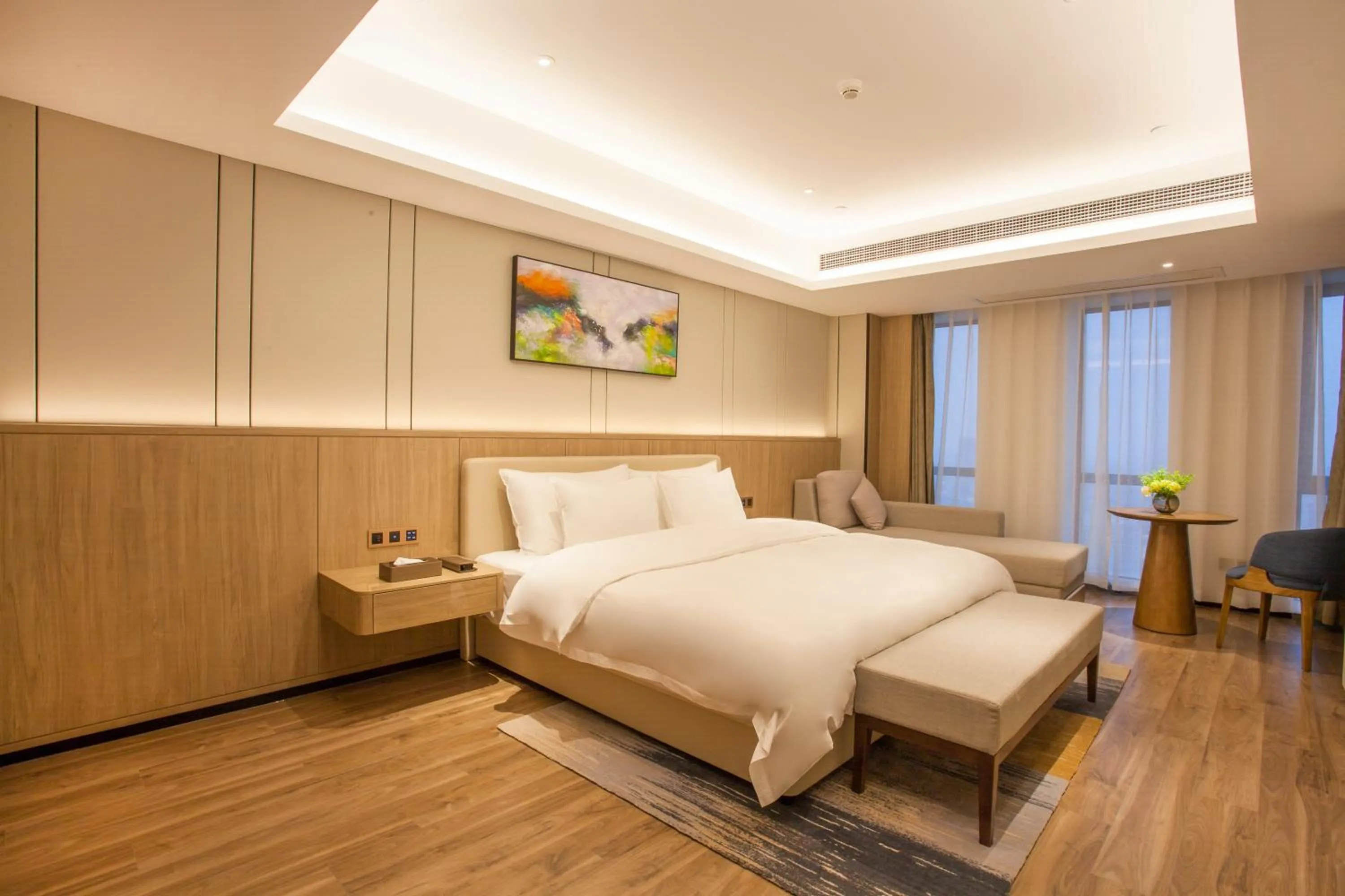 Bed in Nanan Ao Sheng Yi Hao Hotel