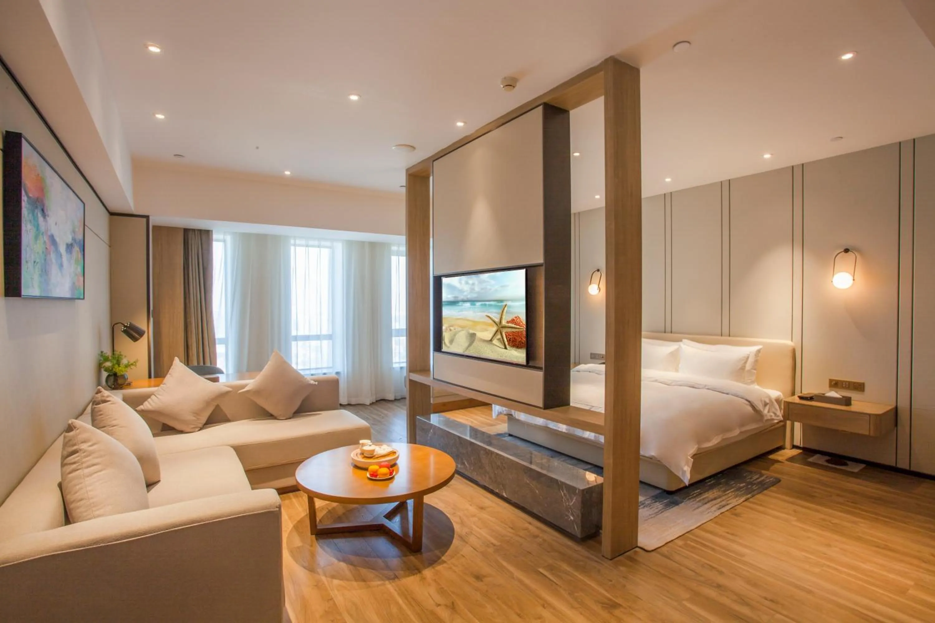 Bed in Nanan Ao Sheng Yi Hao Hotel