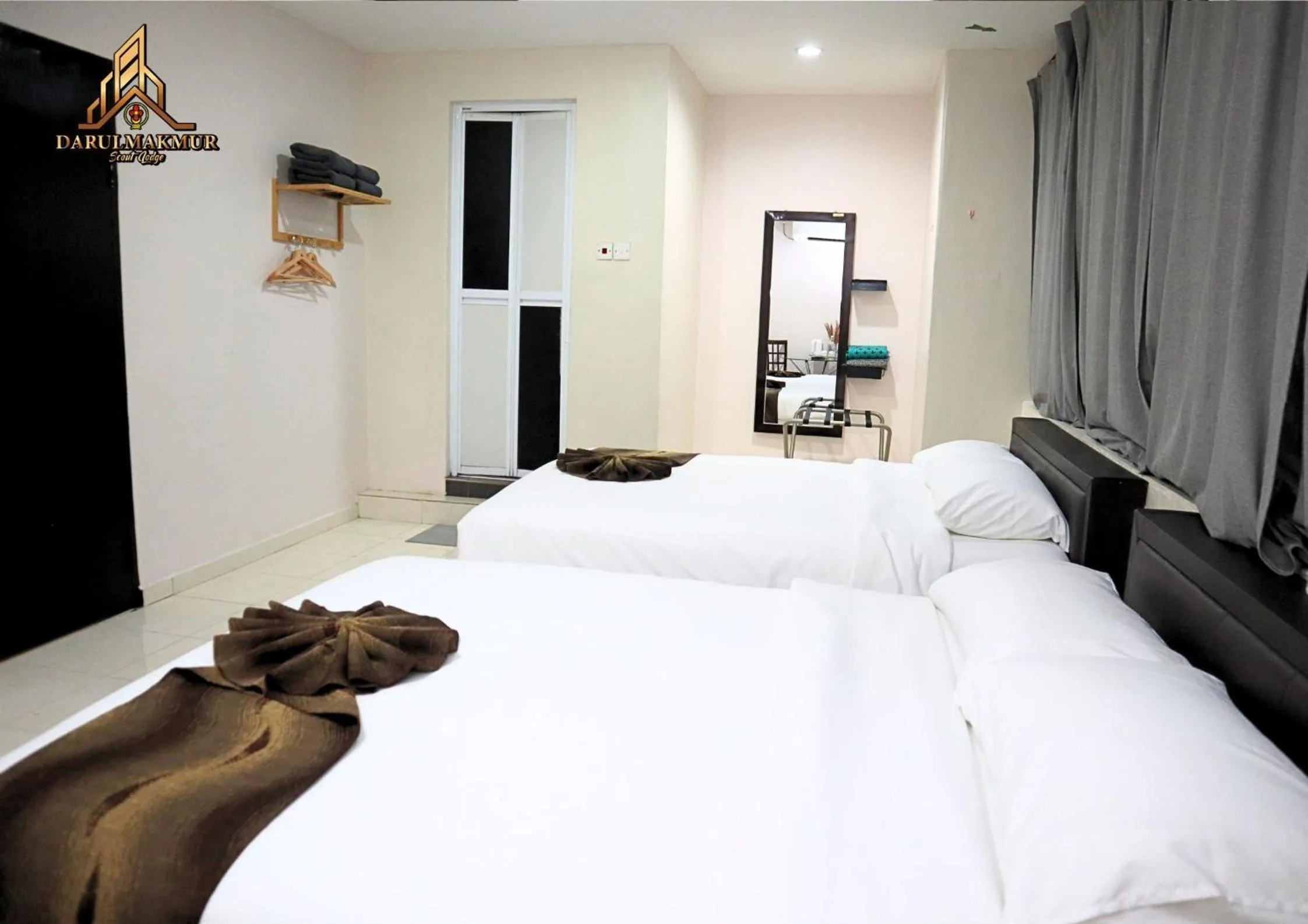 Bed in DarulMakmur Scout Lodge